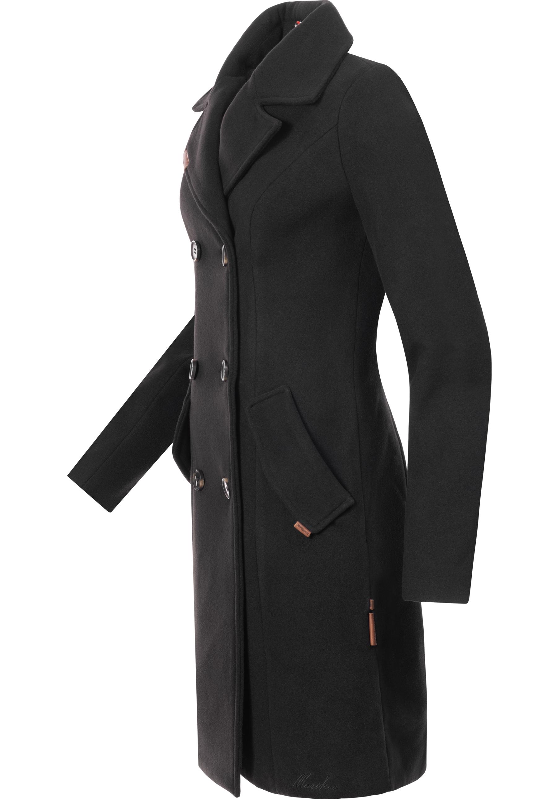 Marikoo Wollmantel "Nanakoo", edler Damen Trenchcoat in Woll-Optik günstig online kaufen