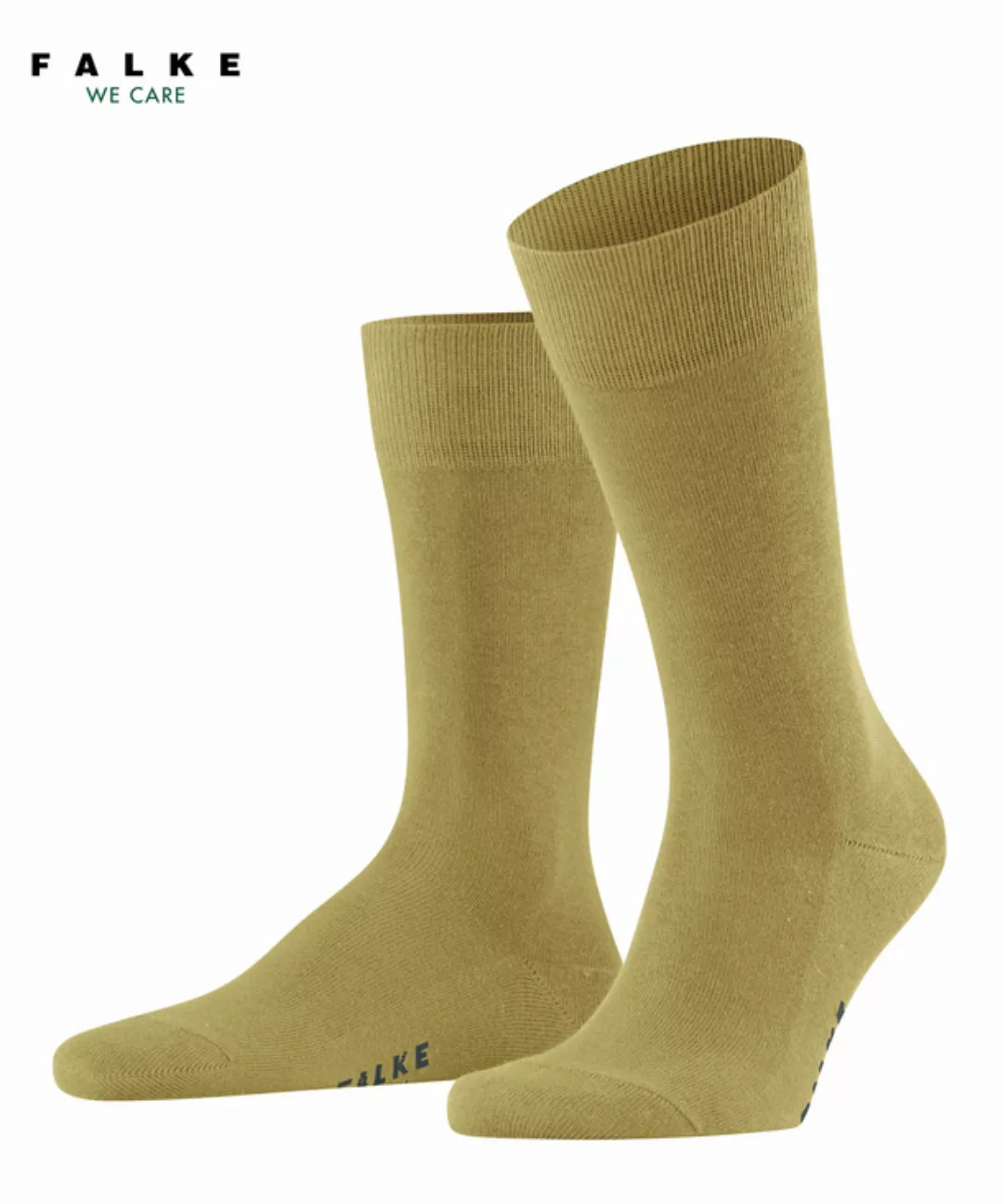FALKE Family Herren Socken, 39-42, Grün, Uni, Baumwolle, 14657-729802 günstig online kaufen