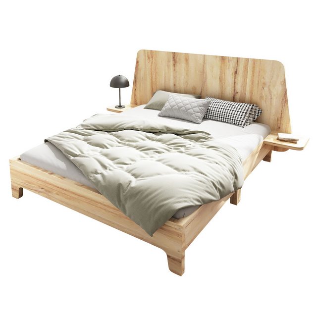 OKWISH Massivholzbett Doppelbett (Funktionsbett, 2-tlg., 160x200cm, mit Mat günstig online kaufen