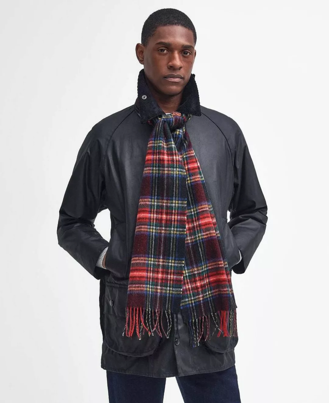 Barbour Schal Stewart Lambswool Rot - günstig online kaufen