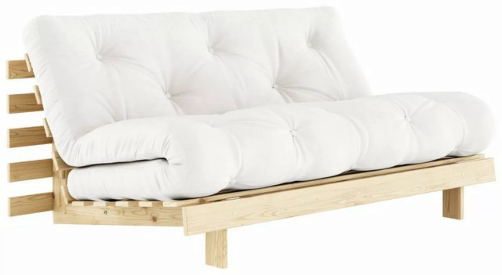 Karup Design 2-Sitzer Schlafsofa ROOTS 160 cm Polster NATURAL Klappsofa Ges günstig online kaufen