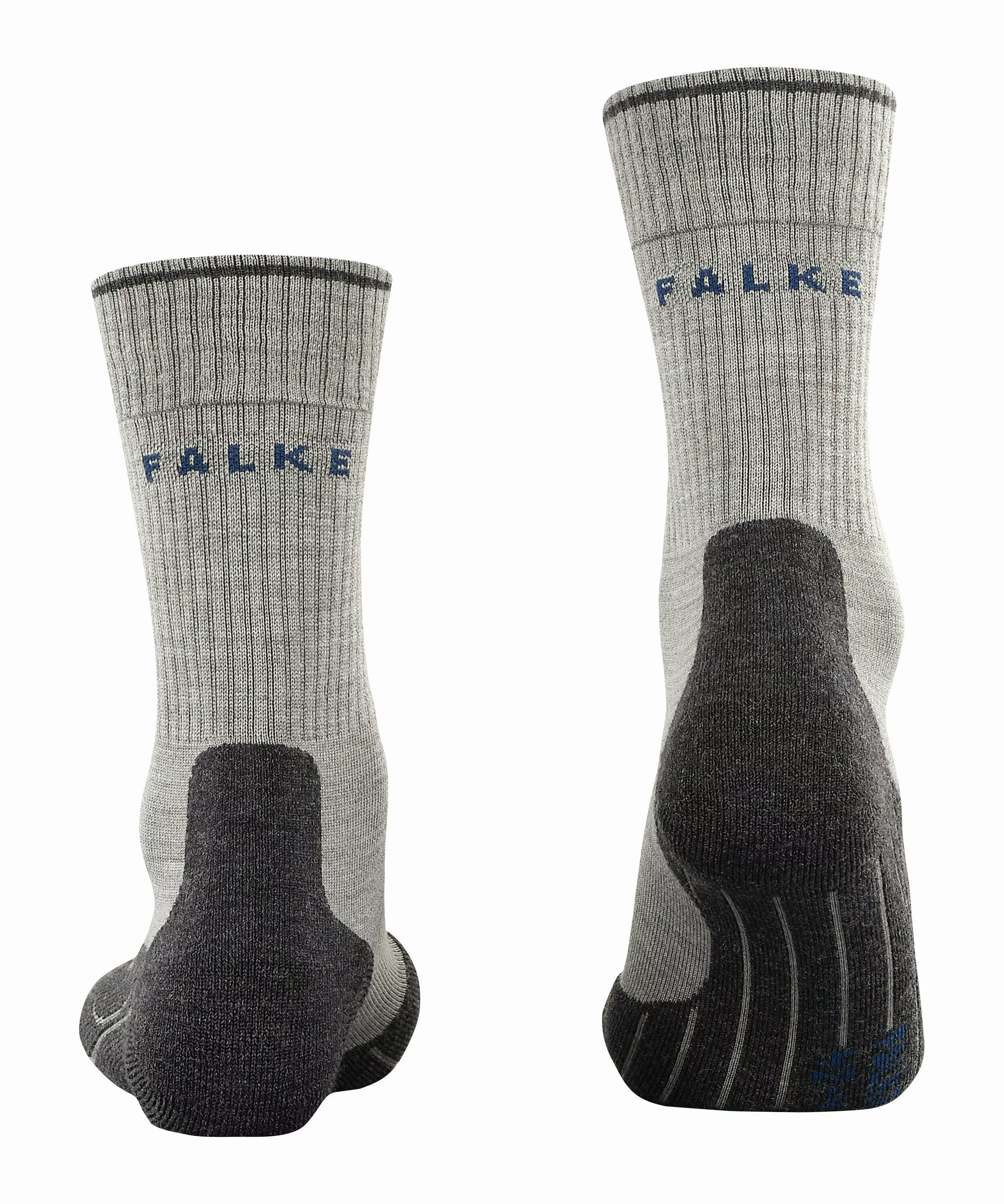 FALKE TK2 Wool Silk Herren Wandersocken, 39-41, Grau, Schurwolle, 16355-340 günstig online kaufen