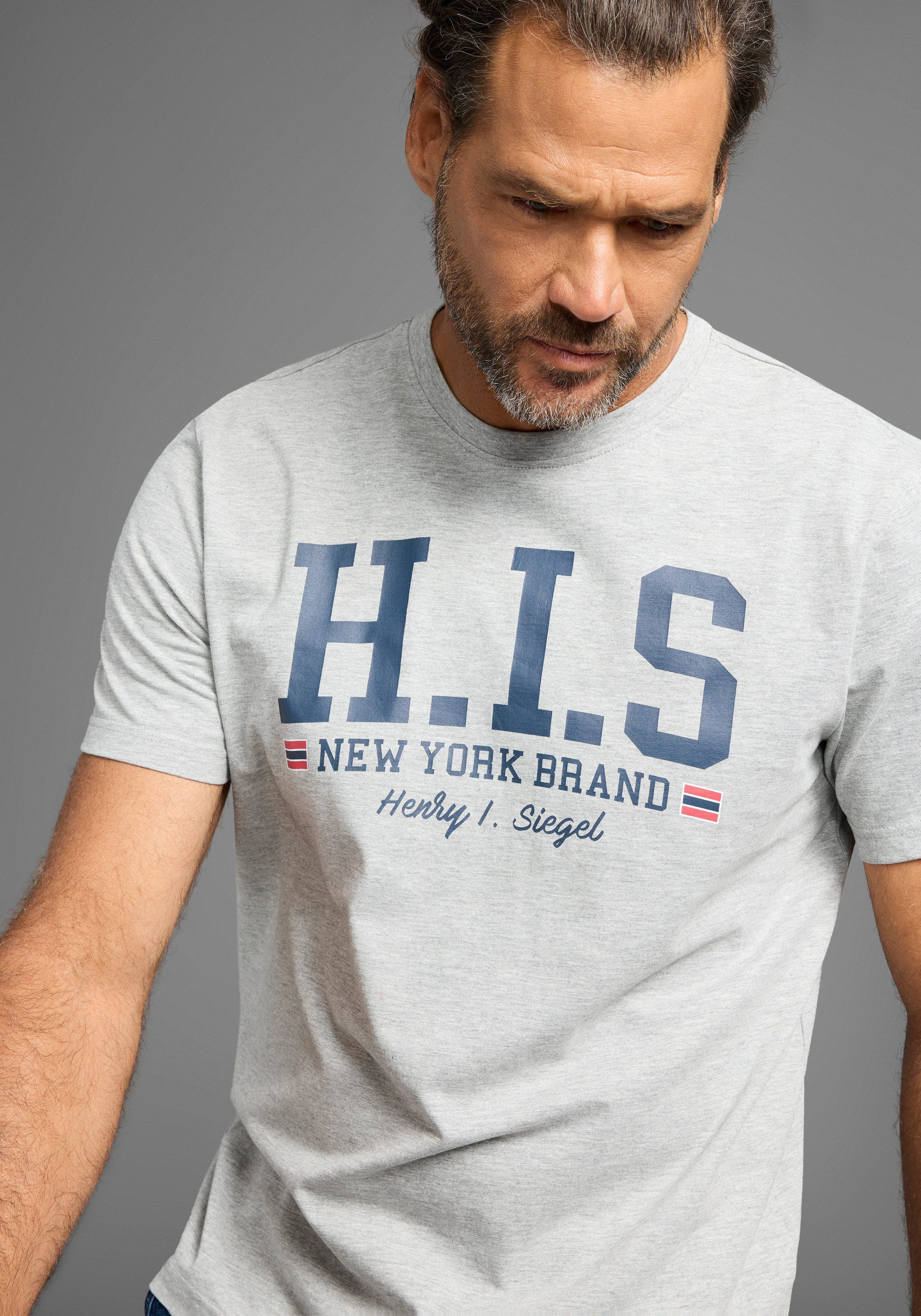 H.I.S T-Shirt mit trendigem Markenlogo im günstig online kaufen