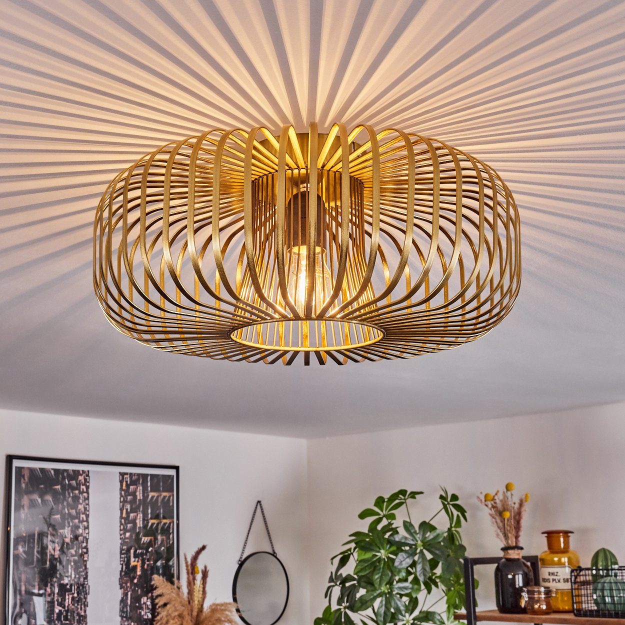 hofstein Deckenleuchte moderne Deckenlampe aus Metall günstig online kaufen