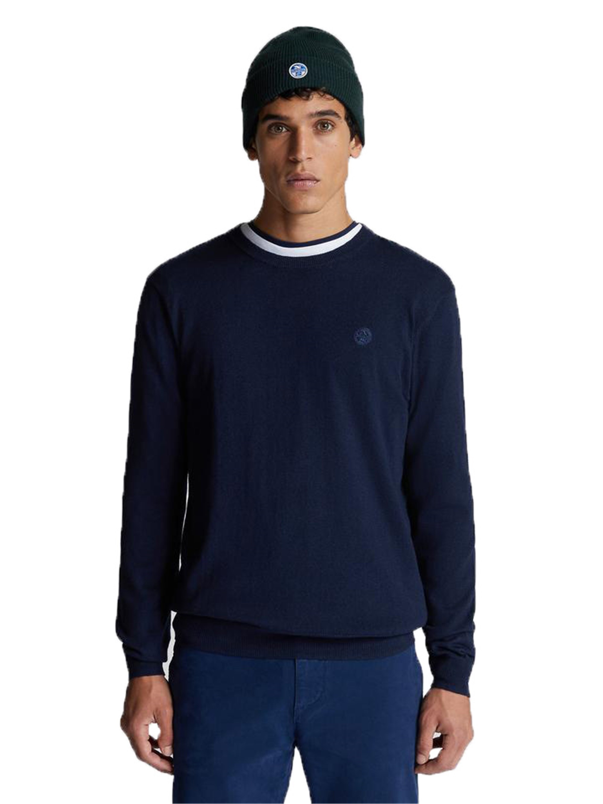 North Sails Cotton Wool Pullover 3XL Navy Blue günstig online kaufen