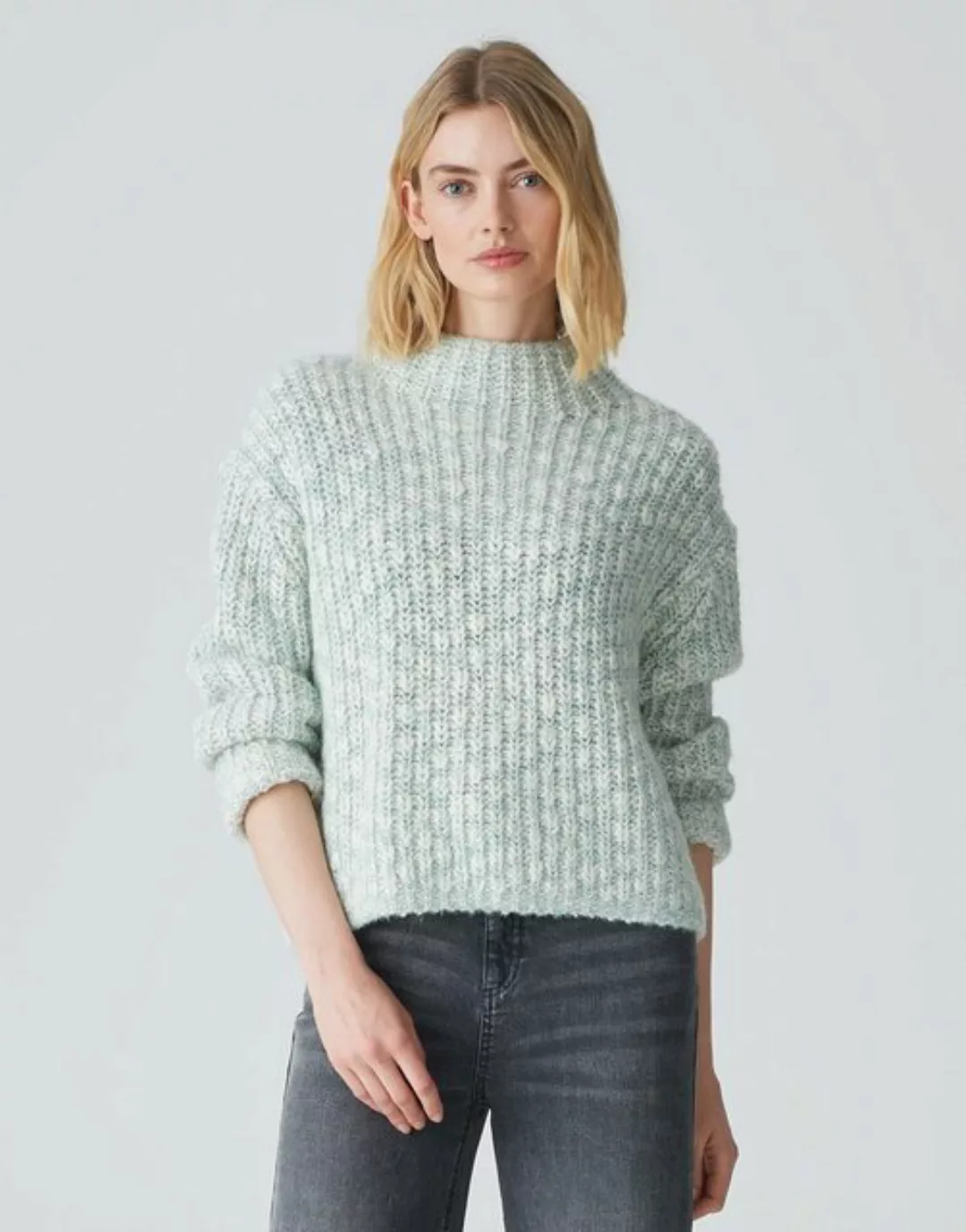 OPUS Strickpullover Perke macadamia günstig online kaufen