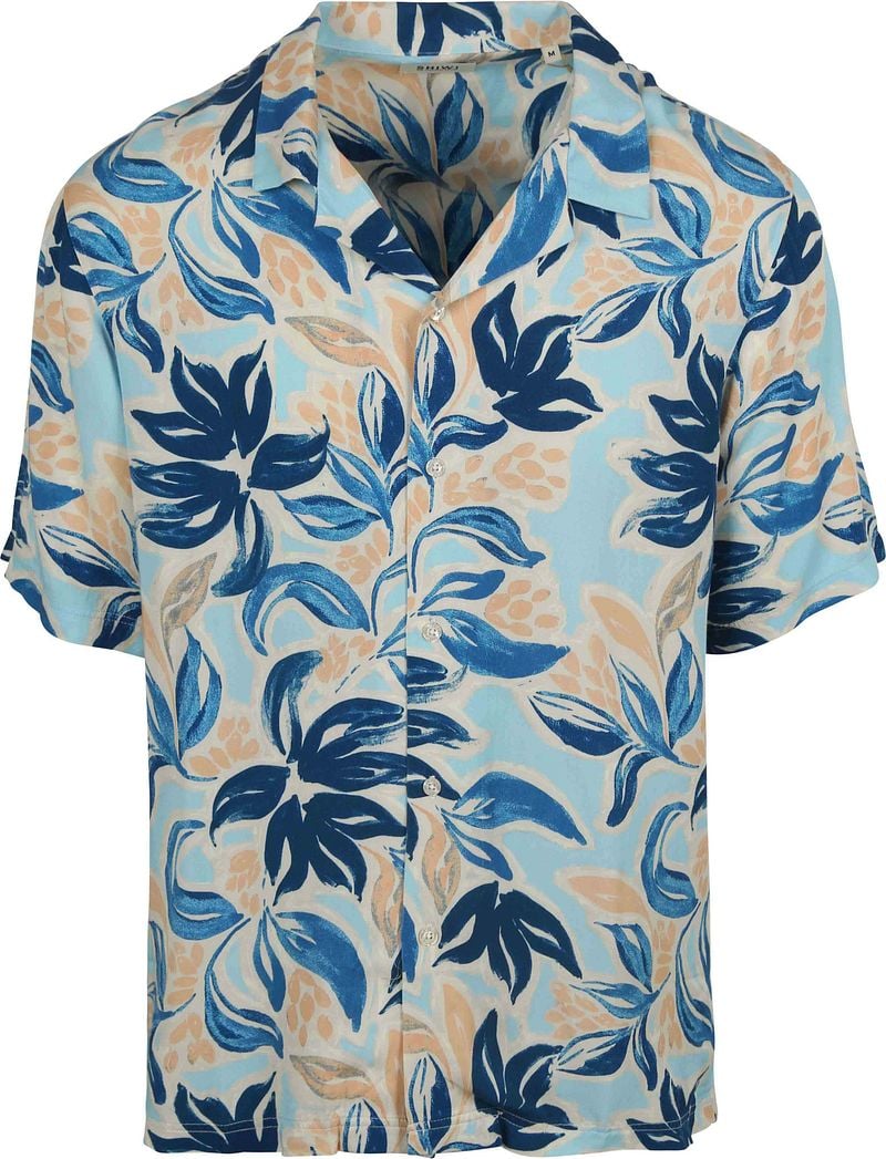 Shiwi Hemd Vic Floral Leafs Blau - Größe M günstig online kaufen