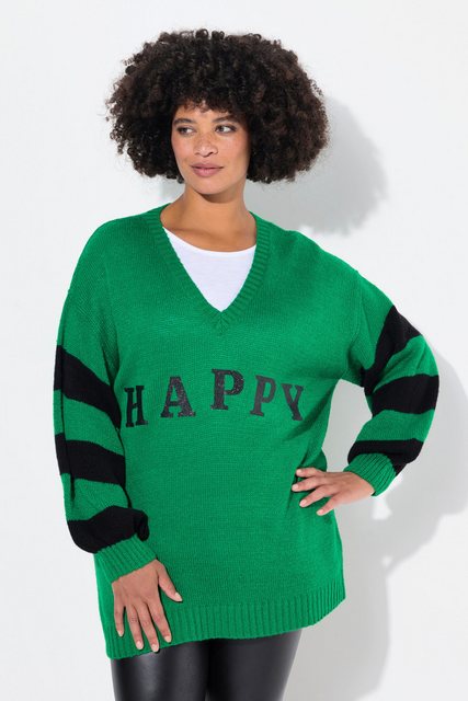 Angel of Style Strickpullover Pullover oversized HAPPY Ringel-Ärmel günstig online kaufen