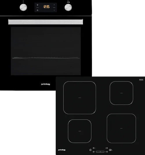 Privileg Backofen-Set »PBWR6 OP8V2 BLG«, mit 2-fach-Teleskopauszug, Pyrolys günstig online kaufen