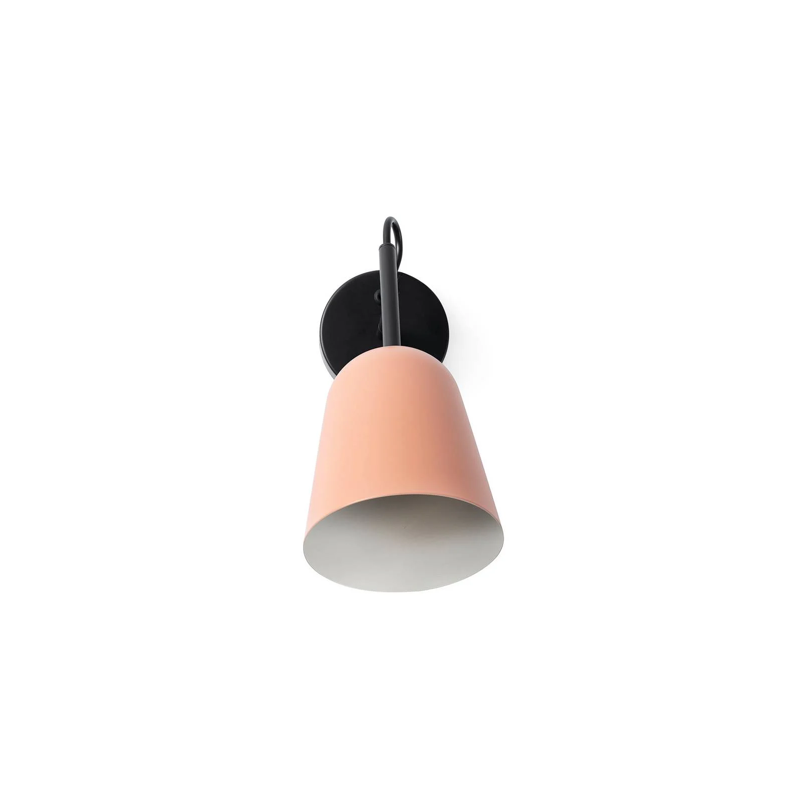 Wandlampe Studio, rosa/schwarz, Stahl, Ø 11 cm günstig online kaufen