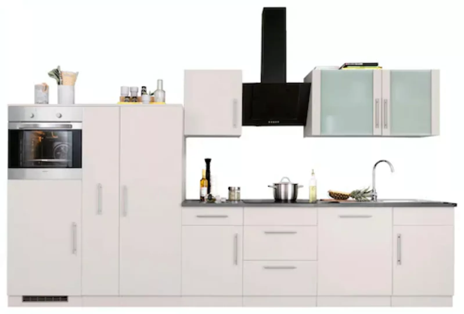 wiho Küchen Küchenzeile »Cali«, mit E-Geräten, Breite 360 cm günstig online kaufen