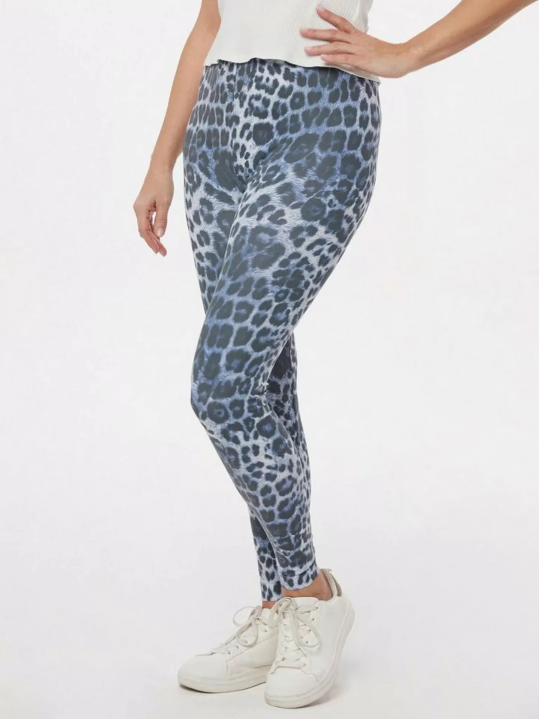 MONACO blue WEEKEND Leggings Stoffhose figurbetont im Animalprint günstig online kaufen