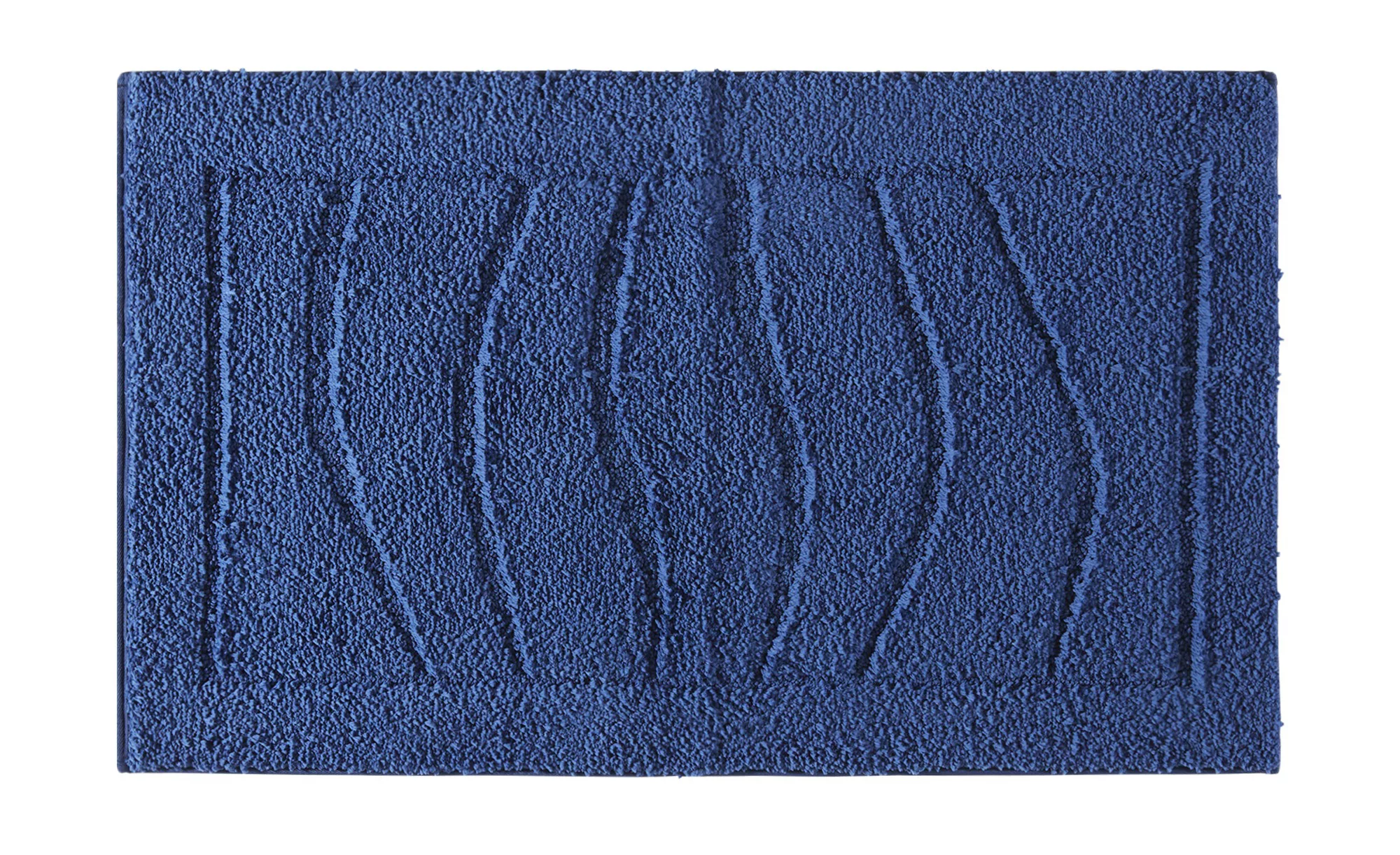 Badteppich  Lasse - blau - 100 % Polyester - 60 cm - Sconto günstig online kaufen