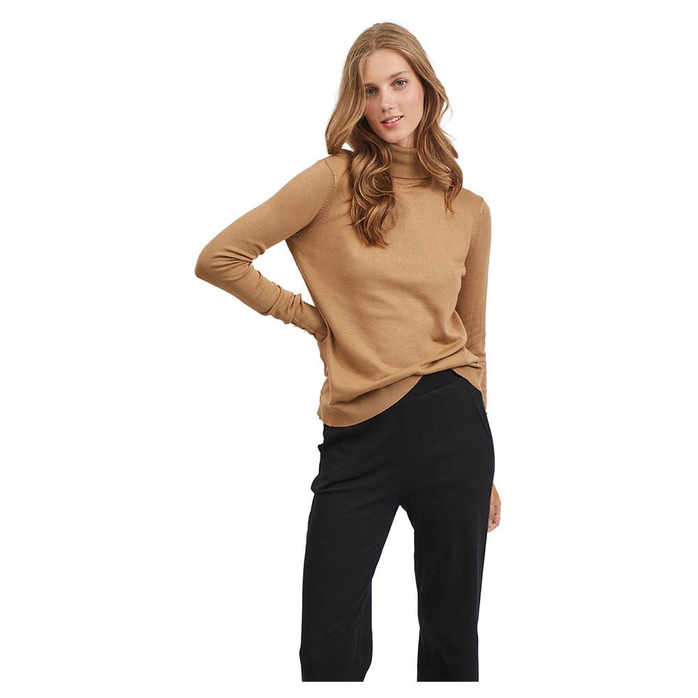 Vila Jeneve Stehkragen Pullover XS Tigers Eye günstig online kaufen