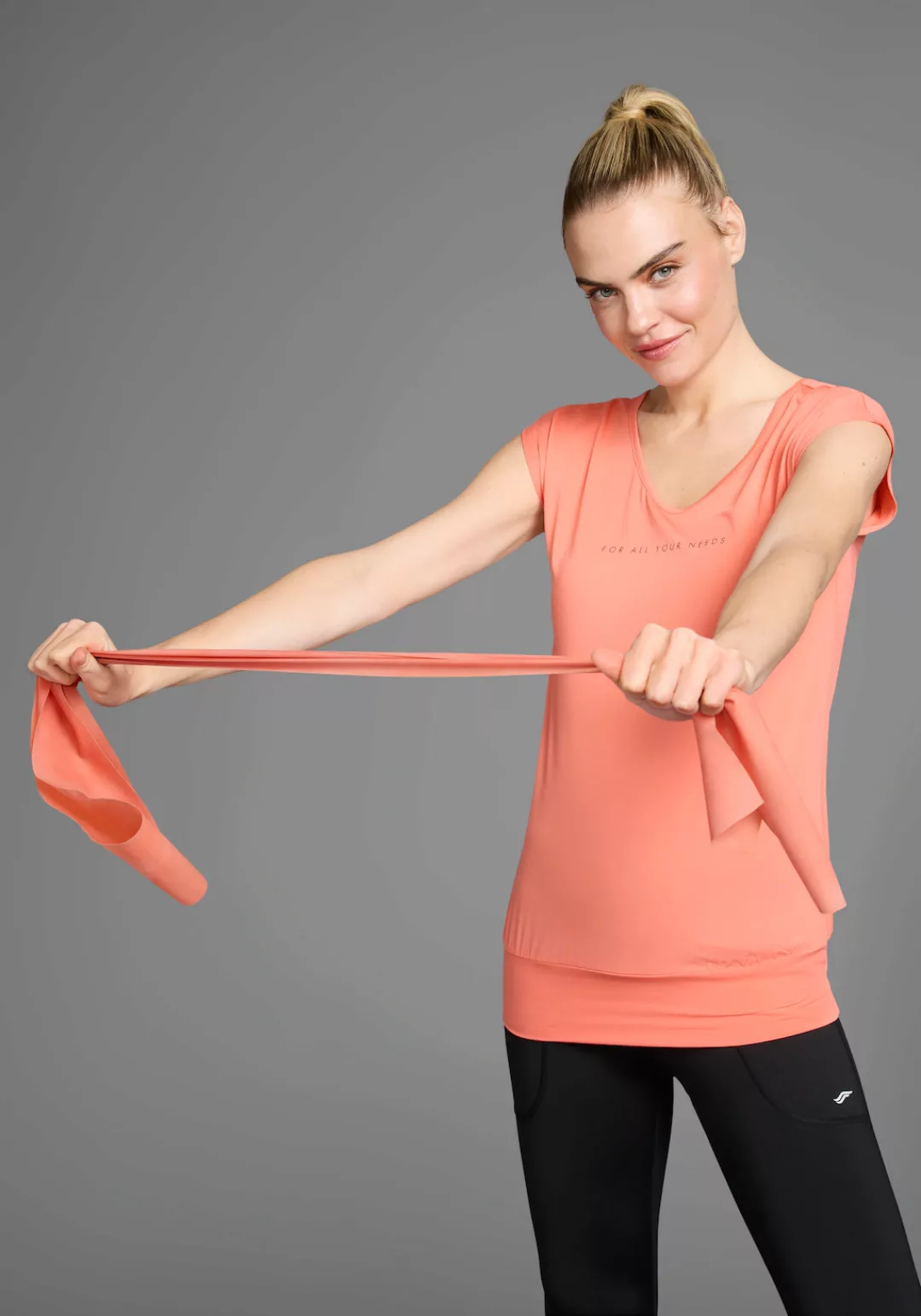 FAYN SPORTS Funktionsshirt "Cuffed Tee", atmungsaktiv, schnell trocknend, a günstig online kaufen