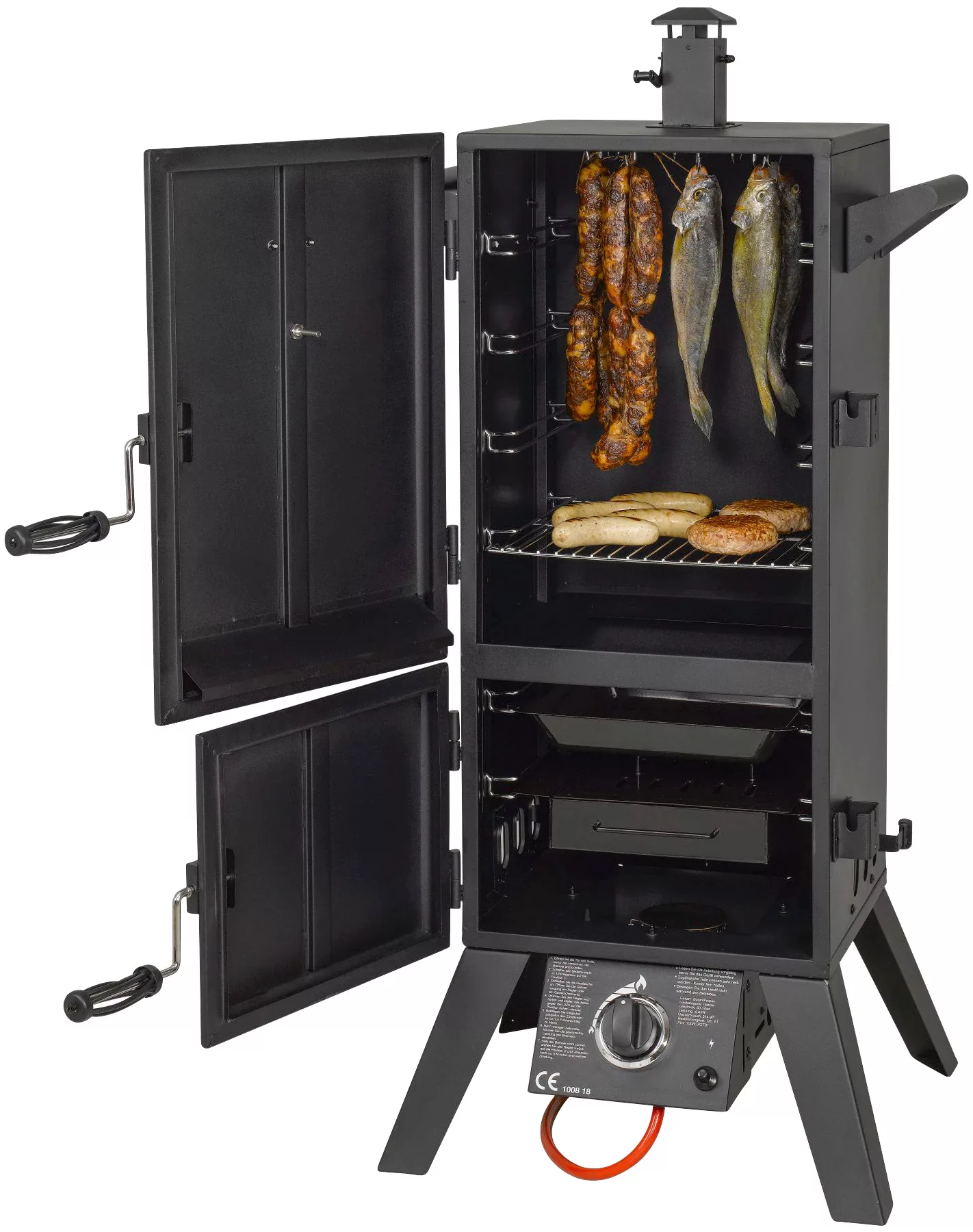 EL Fuego Gasgrill/Smoker Portland XL ca. 64 x 127,5 x 50 cm günstig online kaufen