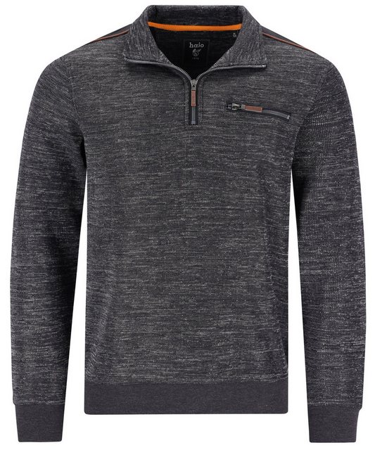 Hajo Sweatshirt Herren Sweatshirt mit Reißverschluss (1-tlg) Bügelfrei Stay günstig online kaufen