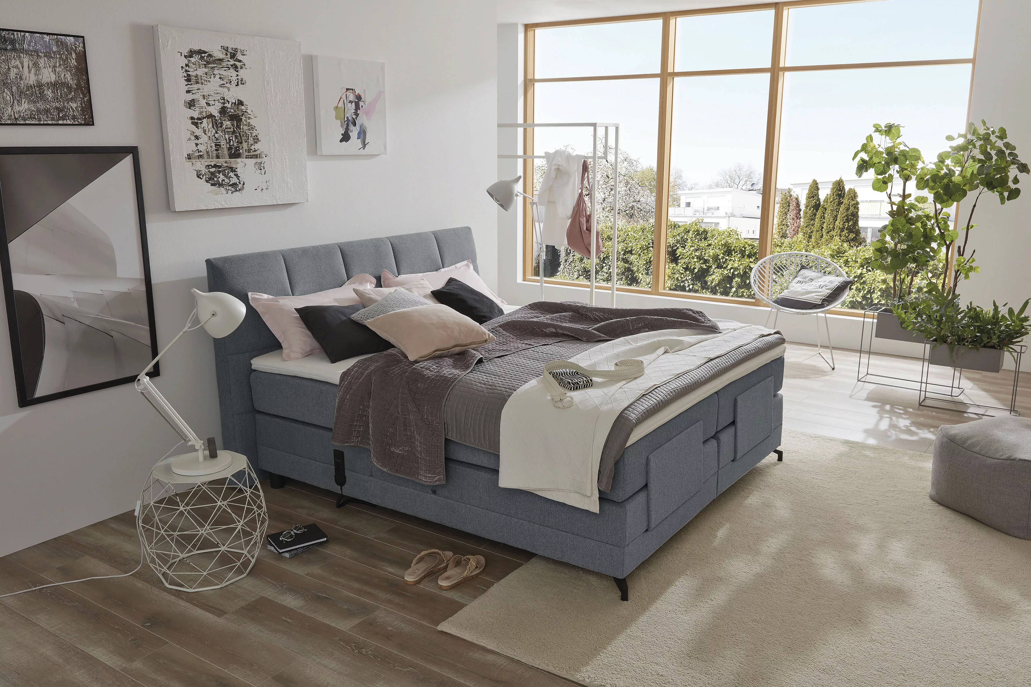 ADA trendline Boxspringbett "Emalia", inklusive Matratze und Topper, in ver günstig online kaufen