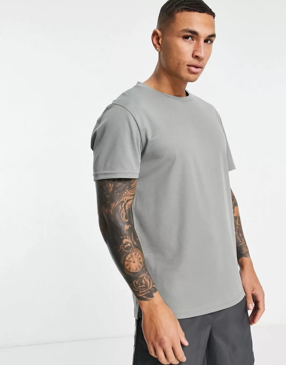 Bolongaro Trevor Sport – Monterey – T-Shirt aus Netzstoff-Grau günstig online kaufen