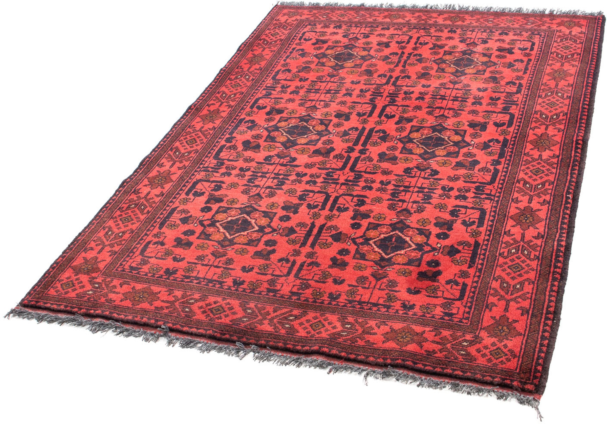 morgenland Orientteppich »Afghan - Kunduz - 149 x 103 cm - dunkelrot«, rech günstig online kaufen