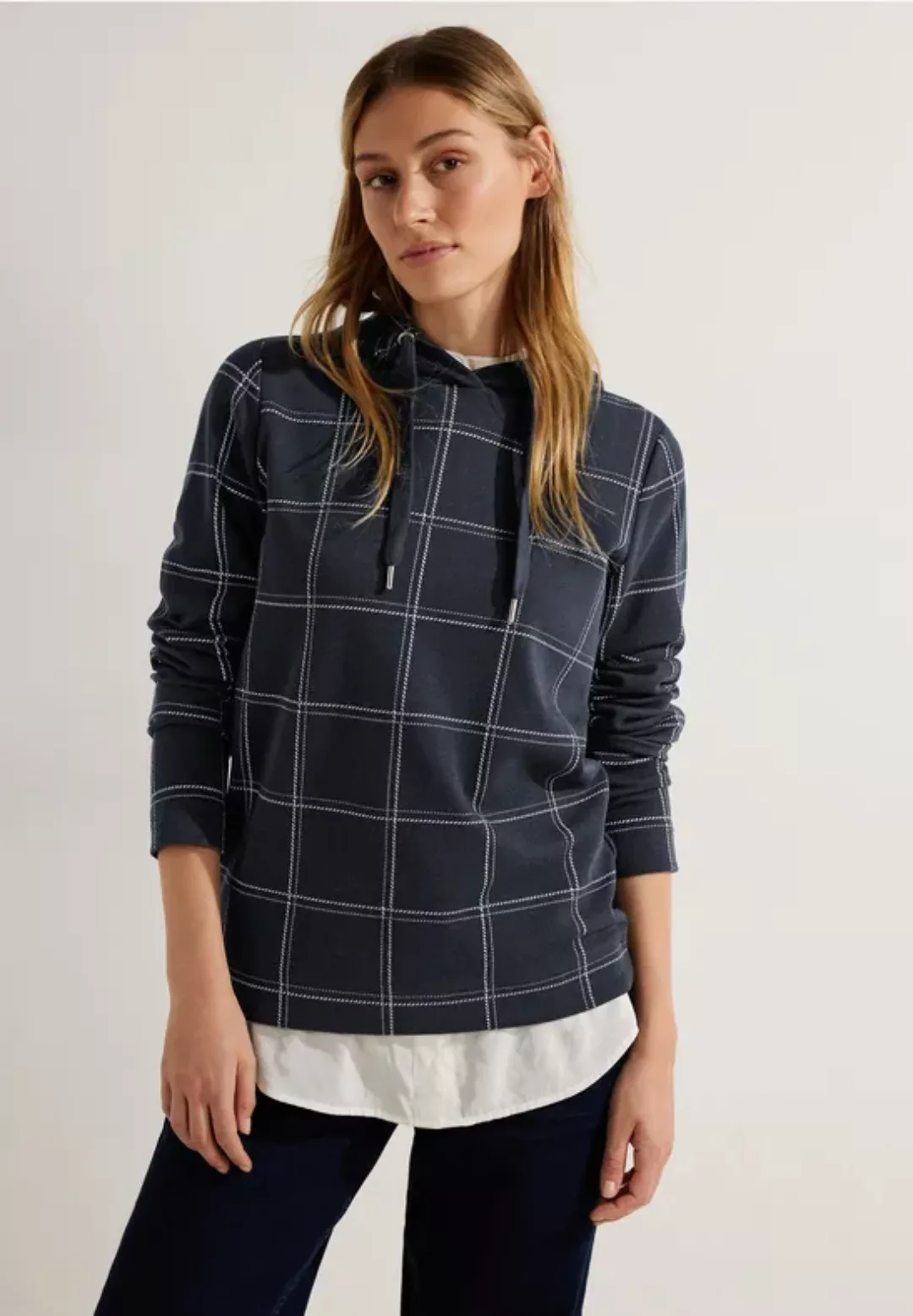 Jacquard Hoodie Sweatshirt günstig online kaufen