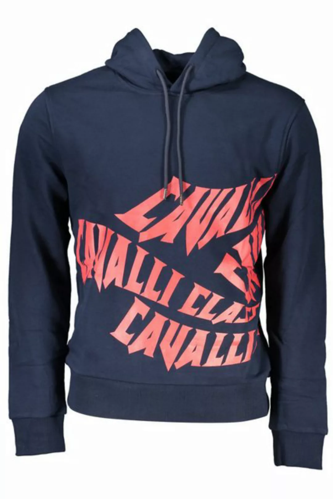 Cavalli Class Sweatshirt Blaue Herren-Kapuzenpullover, Regular Fit günstig online kaufen