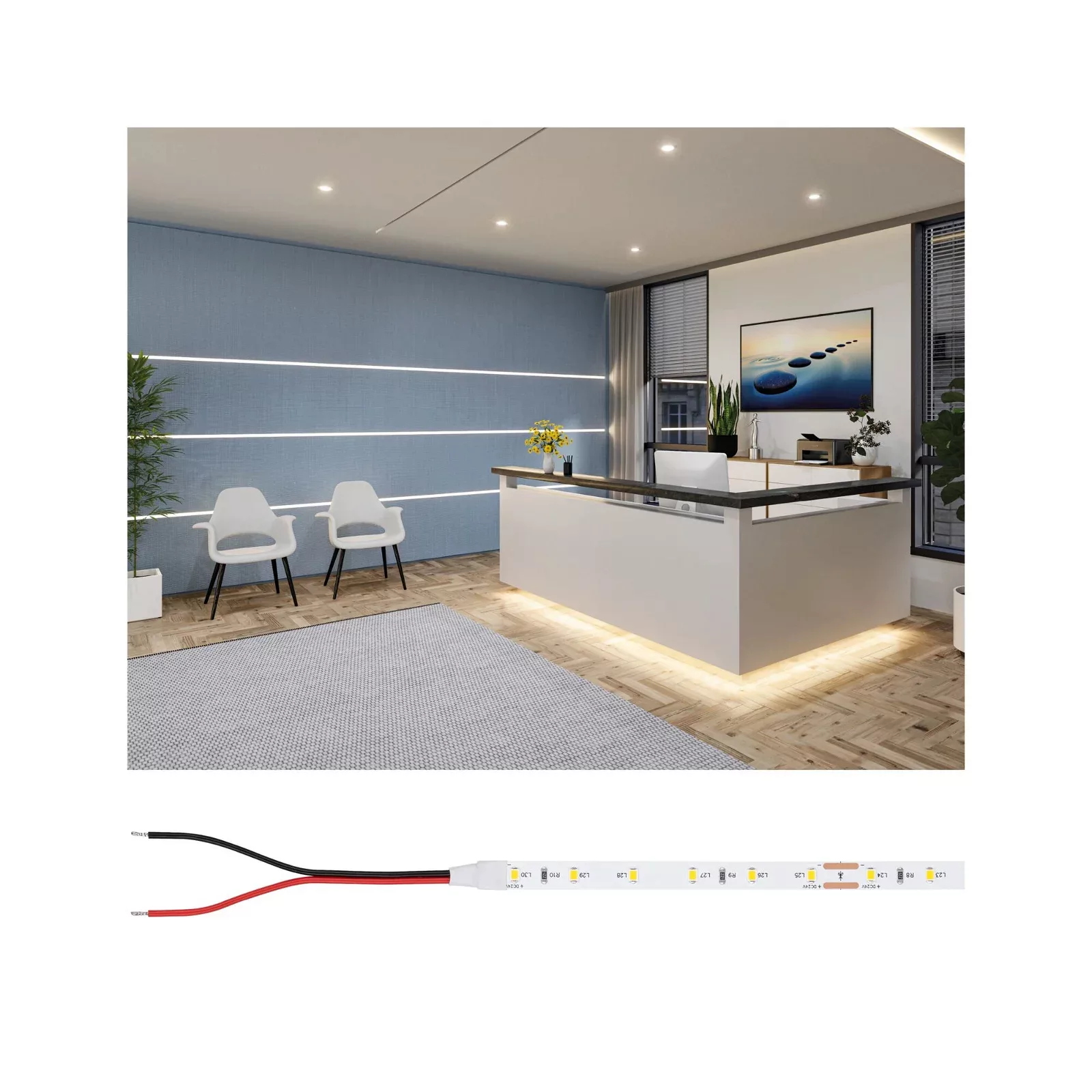 Paulmann "Pro Strip LED Strip Gold P25 930 5m 22W 380lm/m 60 LEDs/m 3000K" günstig online kaufen