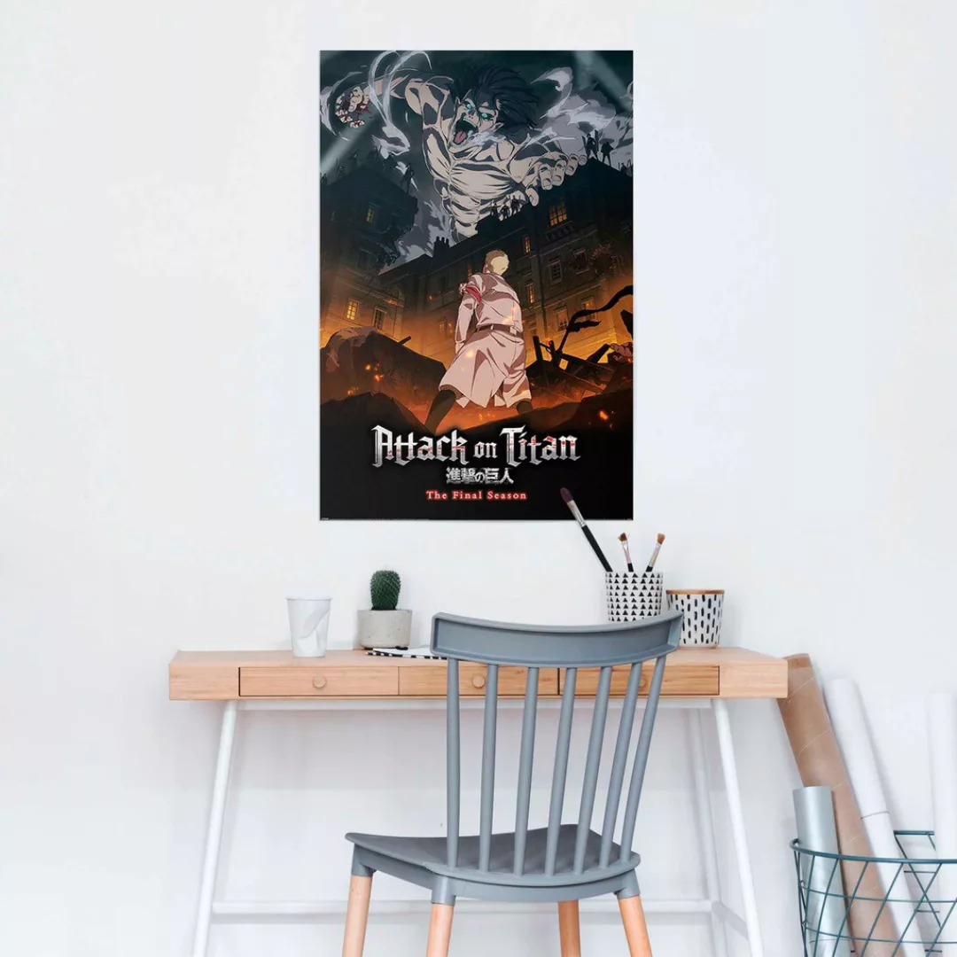 Reinders Poster "Attack on Titan S4 - eren onslaught" günstig online kaufen