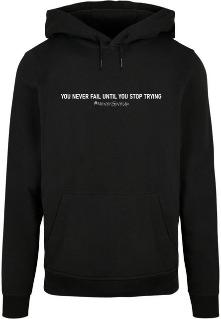 Merchcode Kapuzensweatshirt Merchcode Herren Never Give Up Basic Hoody (1-t günstig online kaufen