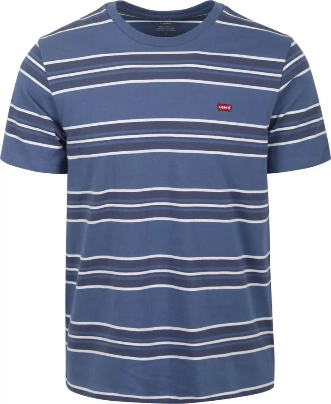 Levi's T-Shirt Blau gestreift - Größe L günstig online kaufen