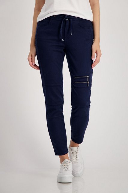 Monari Stoffhose Hose, navy günstig online kaufen