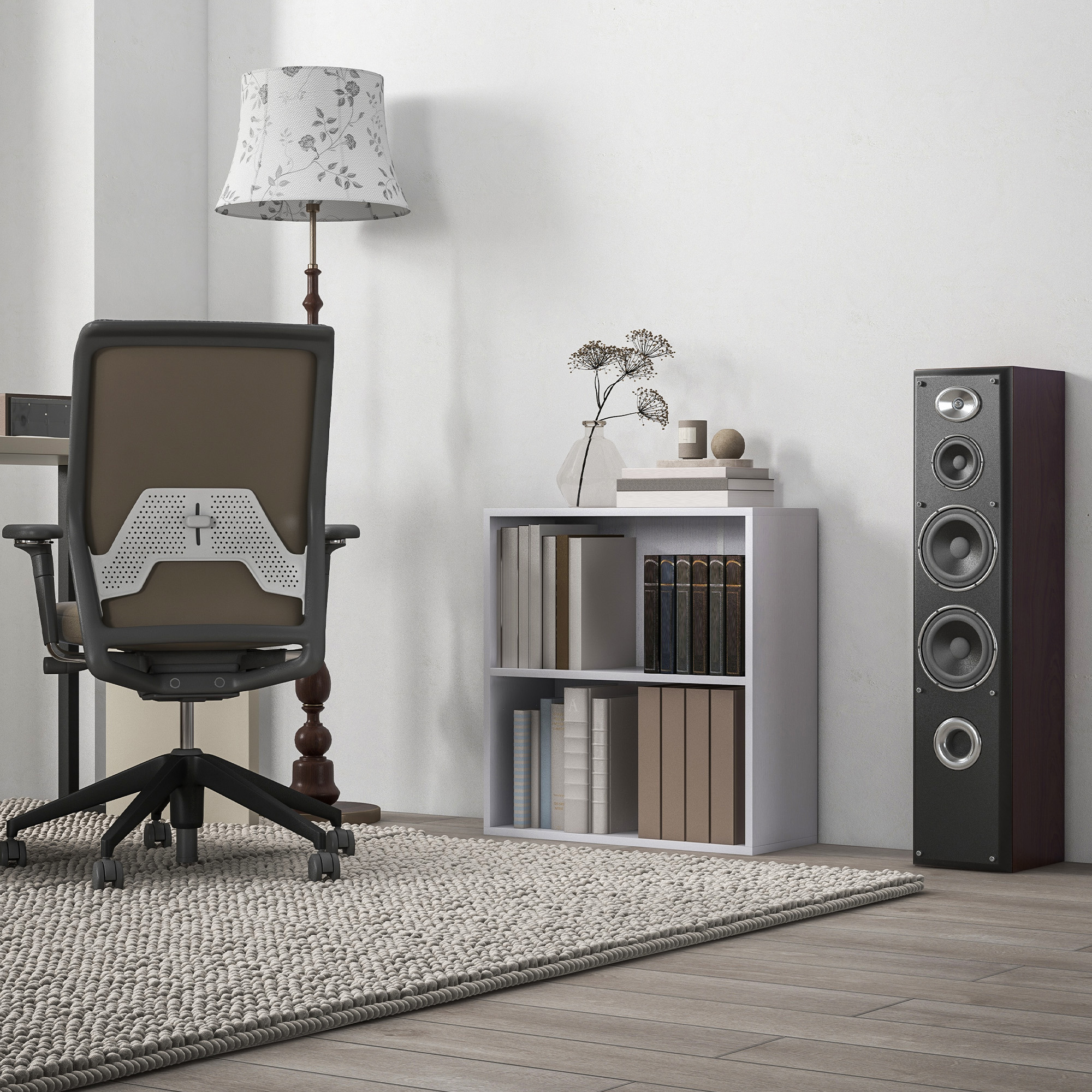 HOMCOM Bücherregal mit 2 Fächern und verstellbarem Regal, Aufbewahrungsrega günstig online kaufen