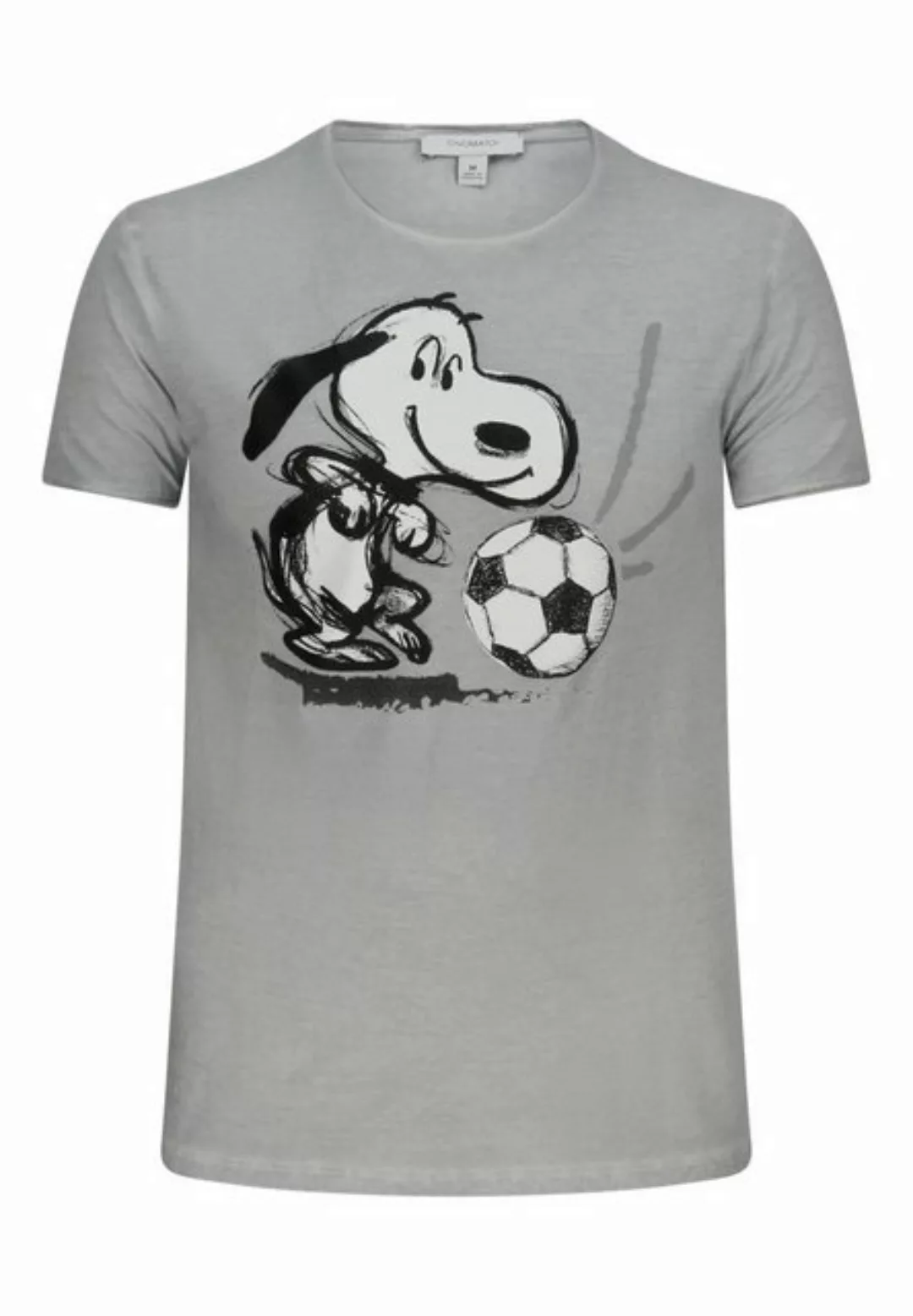 ONOMATO! T-Shirt Peanuts Snoopy Fussball Herren T-Shirt Kurzarm-Shirt günstig online kaufen