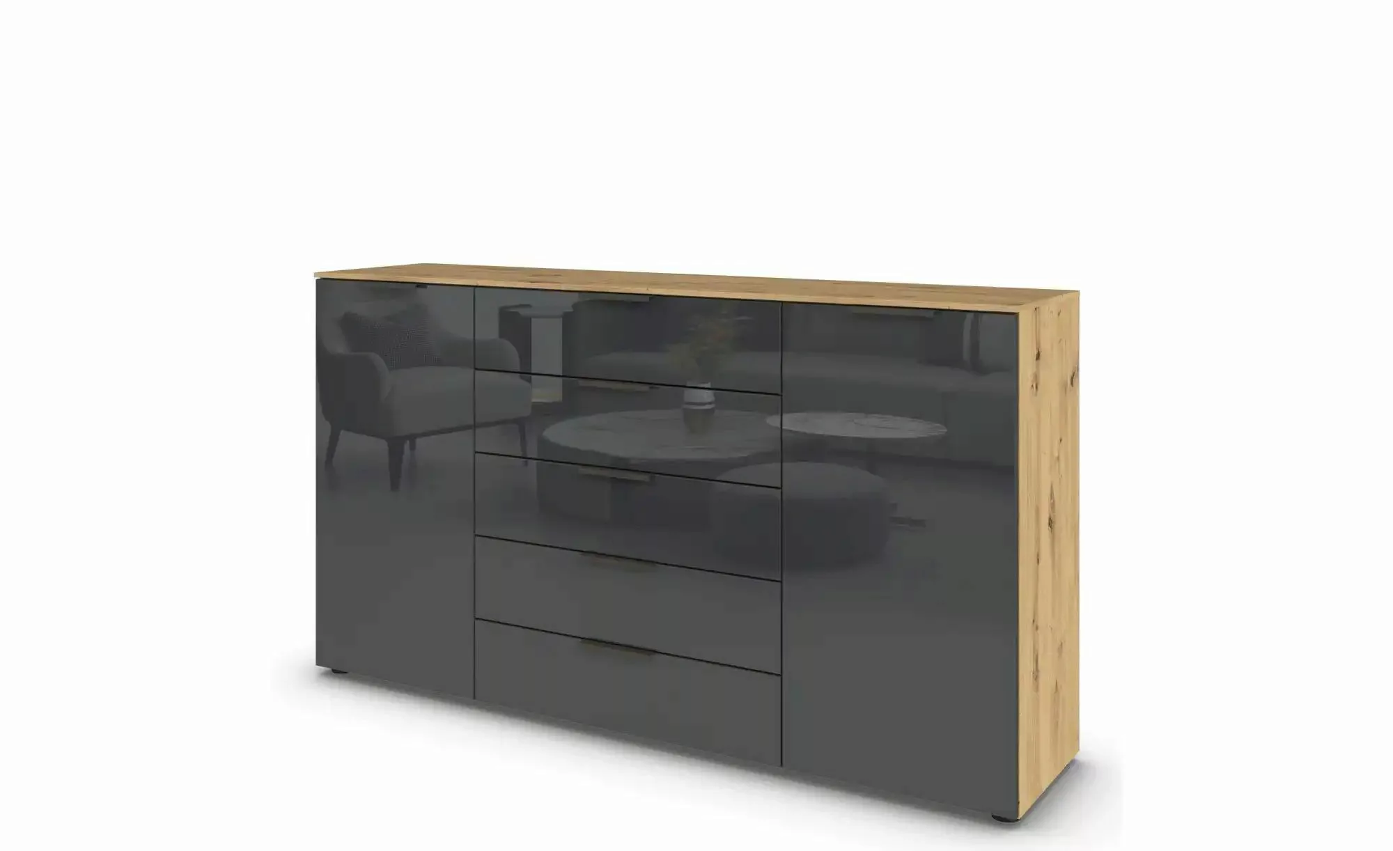 Sideboard ¦ holzfarben ¦ Maße (cm): B: 180 H: 100 Kommoden & Sideboards > S günstig online kaufen