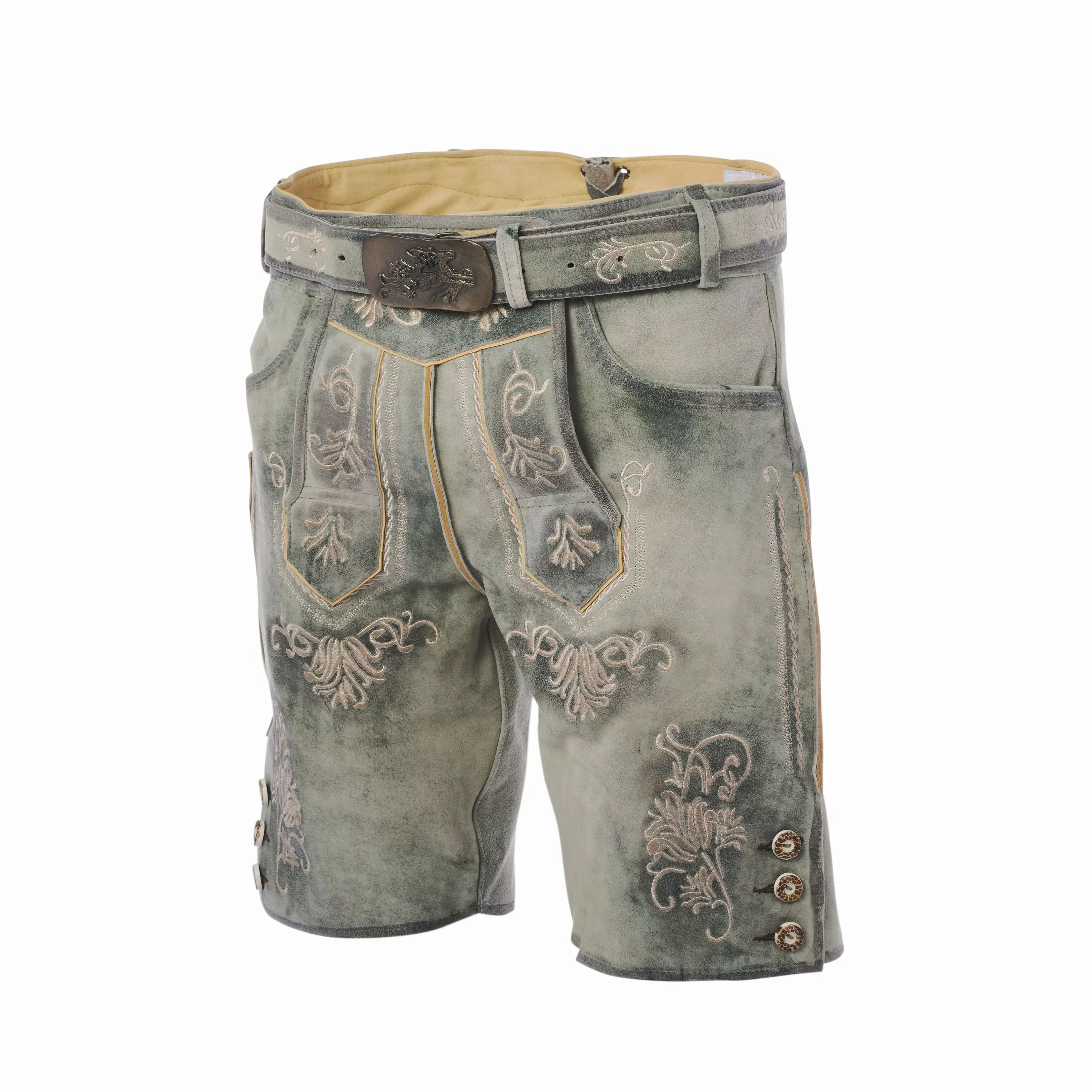 Trachtenkult Trachtenlederhose Kurze Ziegenlederhose Gustav günstig online kaufen
