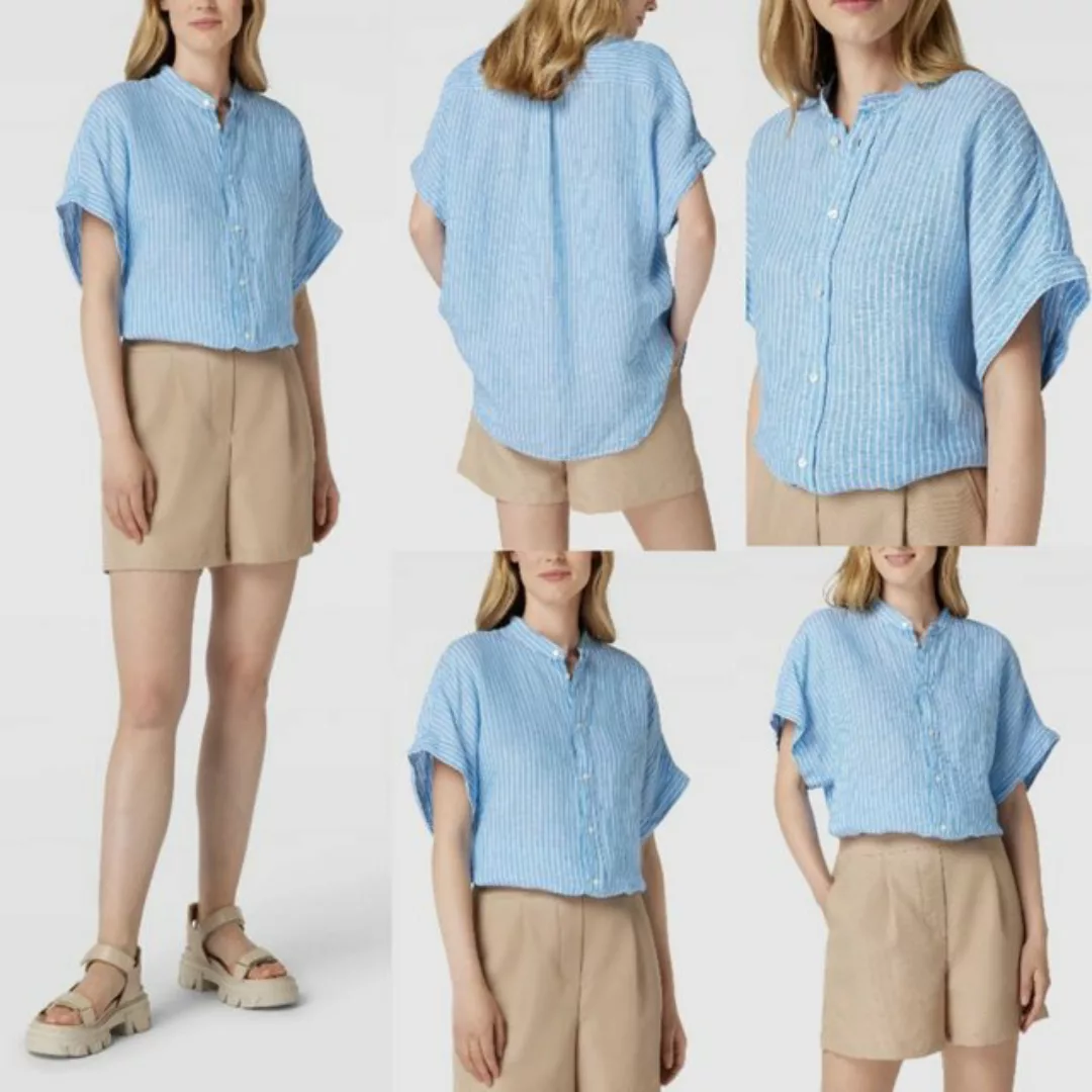 Ralph Lauren Blusenkleid POLO RALPH LAUREN ALEN Linen Shirt Leinenbluse Hem günstig online kaufen