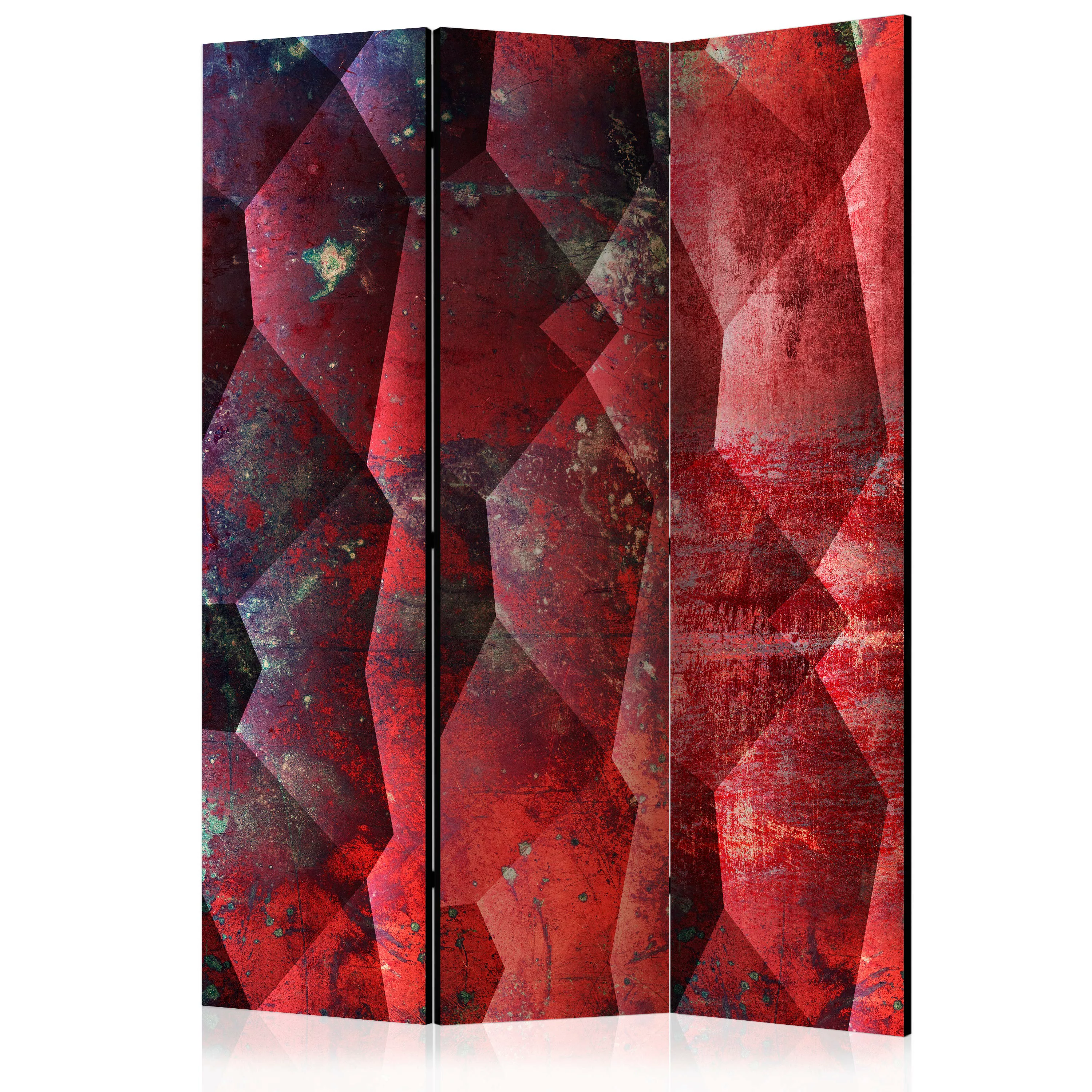 3-teiliges Paravent - Purple Relief [room Dividers] günstig online kaufen