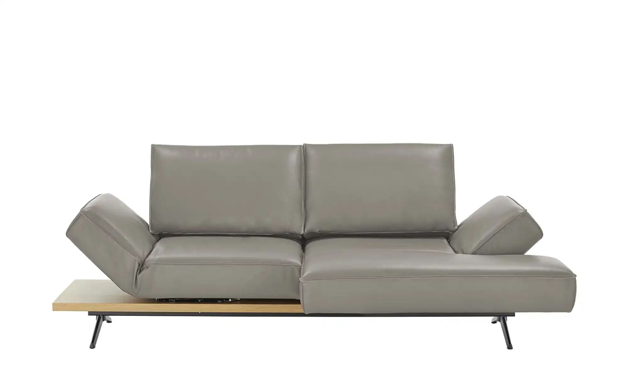 KOINOR Ecksofa Echtleder Phoenix ¦ grau ¦ Maße (cm): B: 240 H: 116 T: 132.0 günstig online kaufen