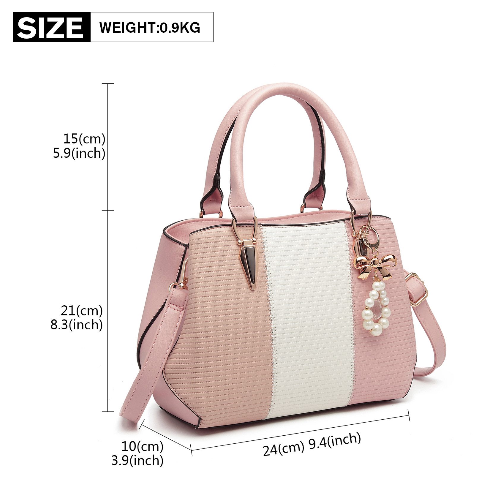 Miss Lulu Henkeltasche Handtasche Damen Mittelgroß günstig online kaufen