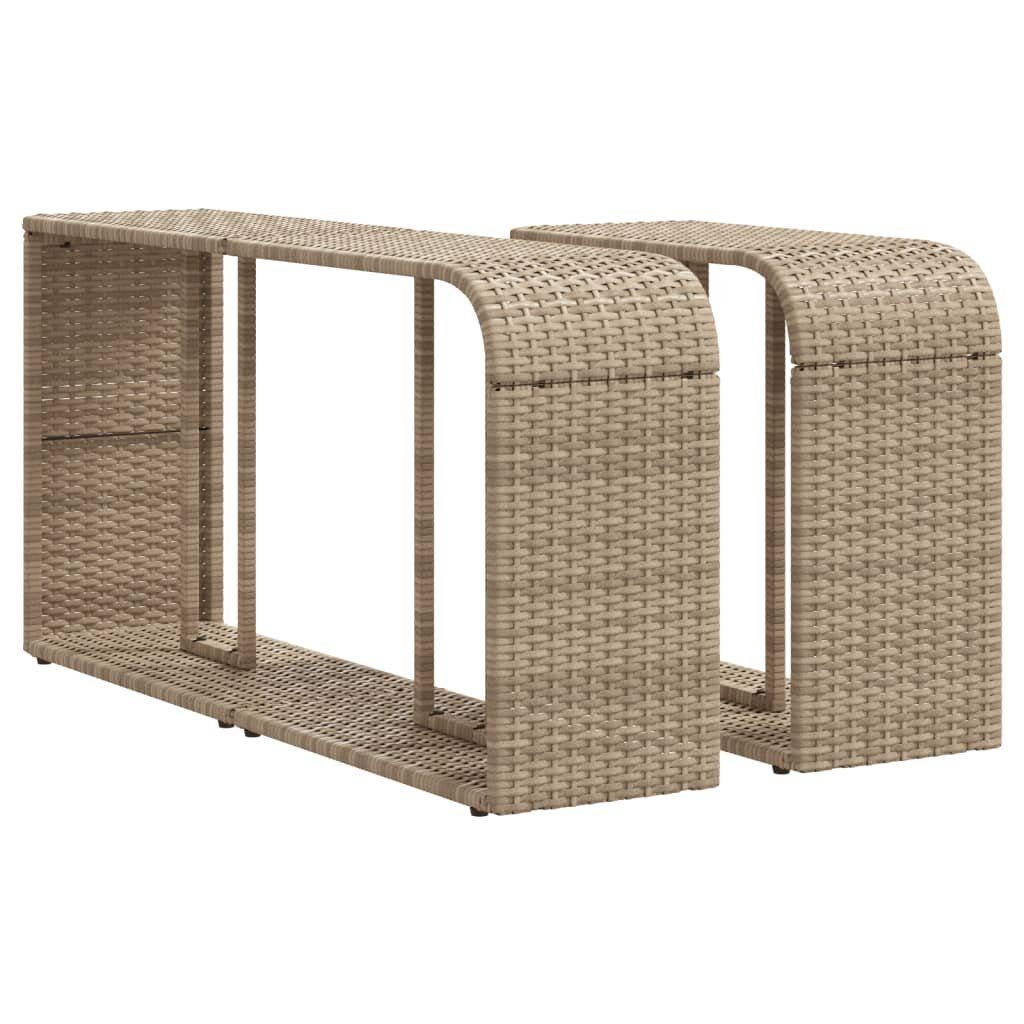 vidaXL Regal Outdoor-Regale 2 Stk. Beige günstig online kaufen