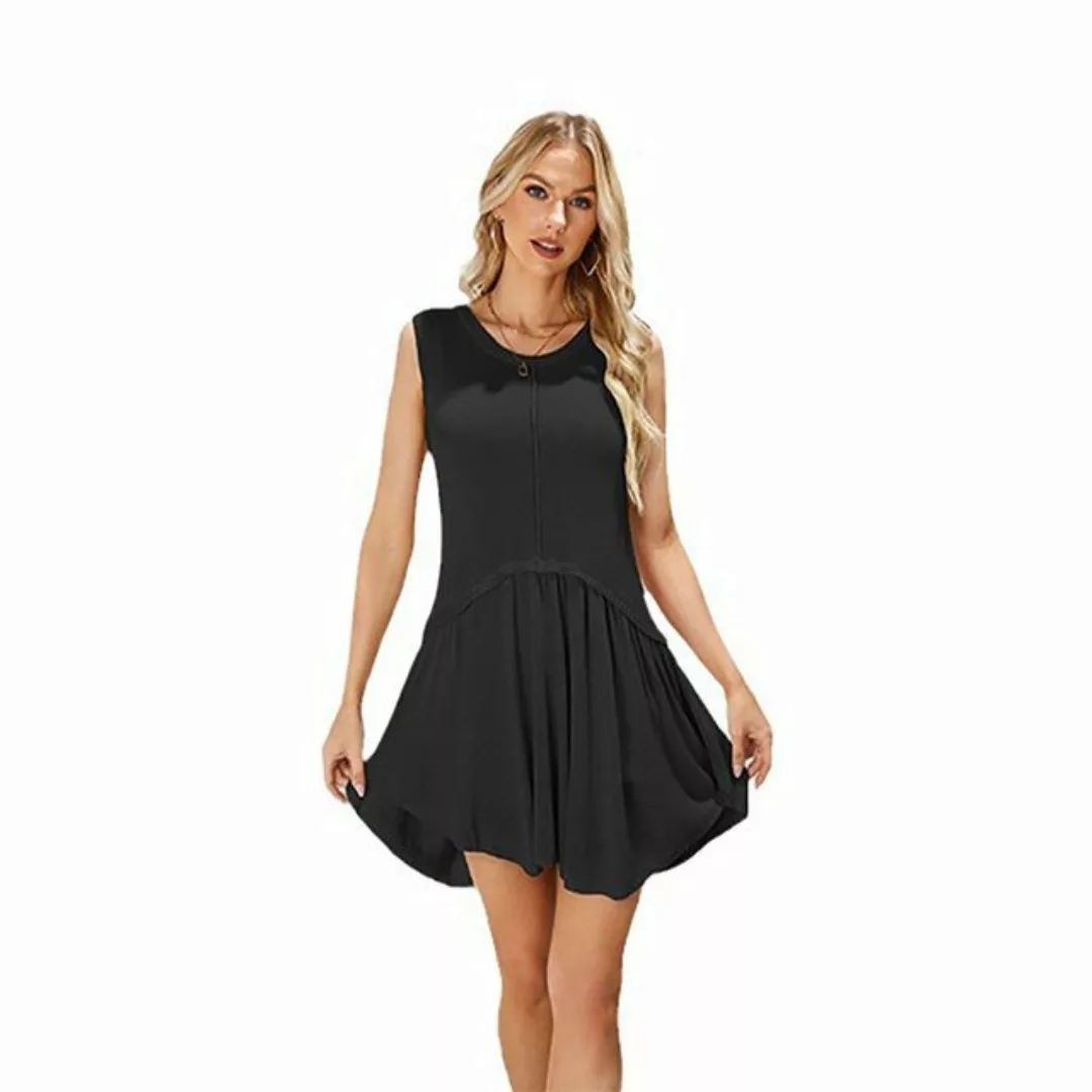 BlauWave Maxikleid Kleid ohne Ärmel (1-tlg., Damen-Strickwaren Hollowed) Mi günstig online kaufen