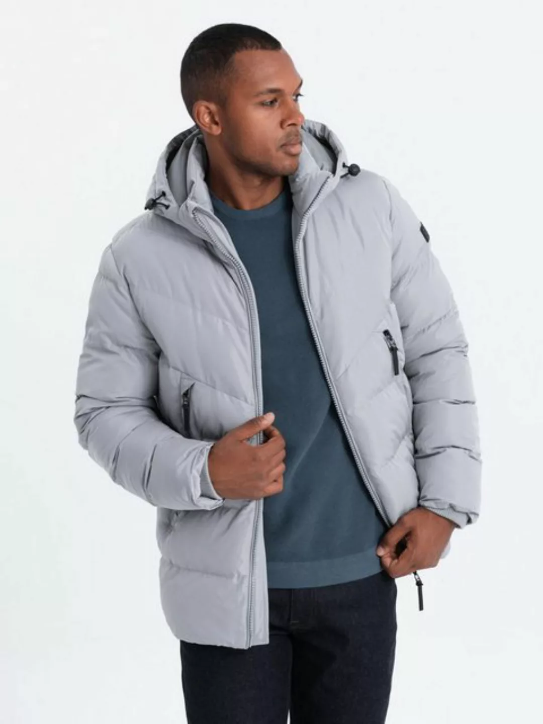 OMBRE Steppjacke Gesteppte Winterjacke für Männer günstig online kaufen