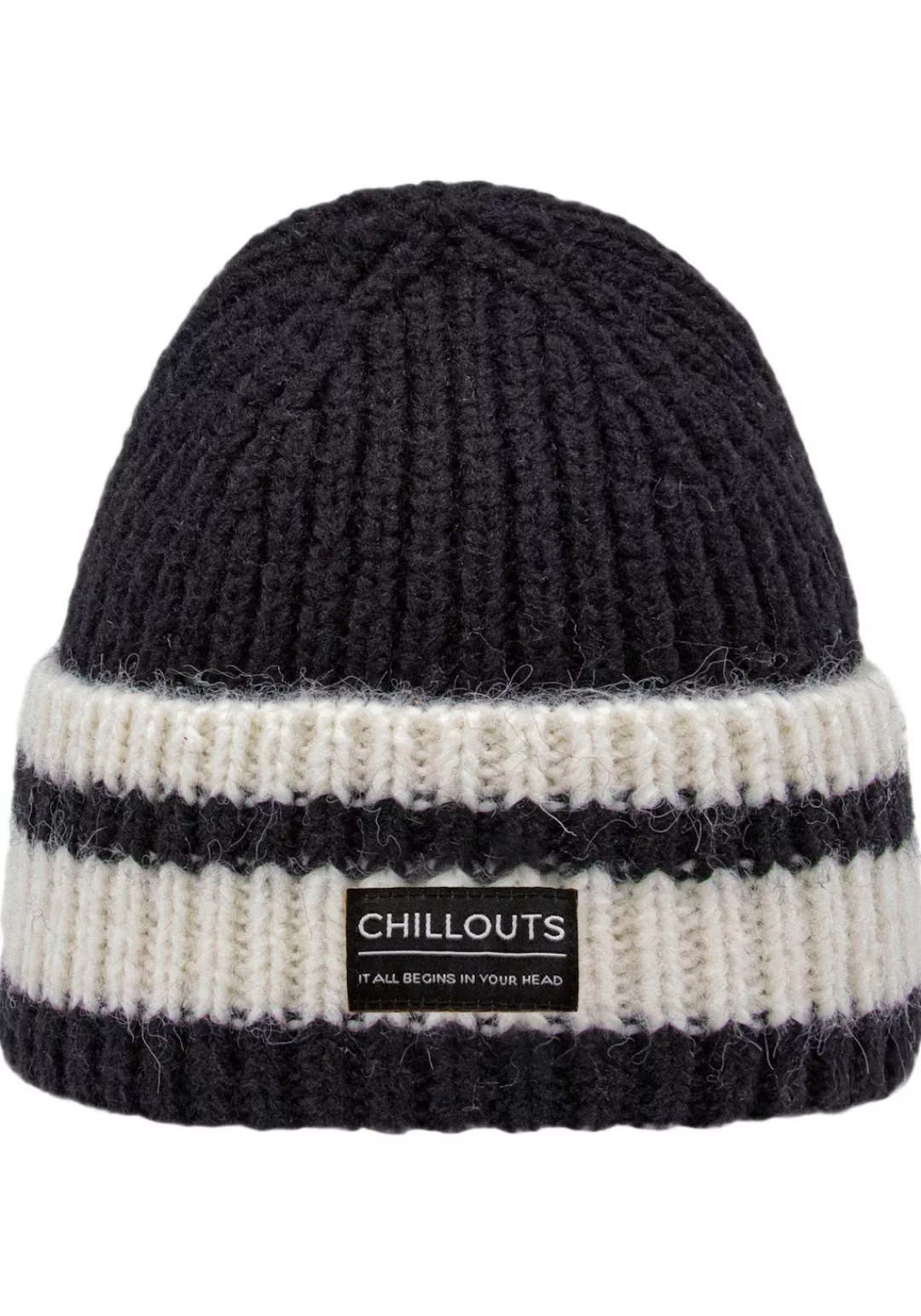 chillouts Strickmütze "Cooper Hat", mit Kontrast-Streifen günstig online kaufen