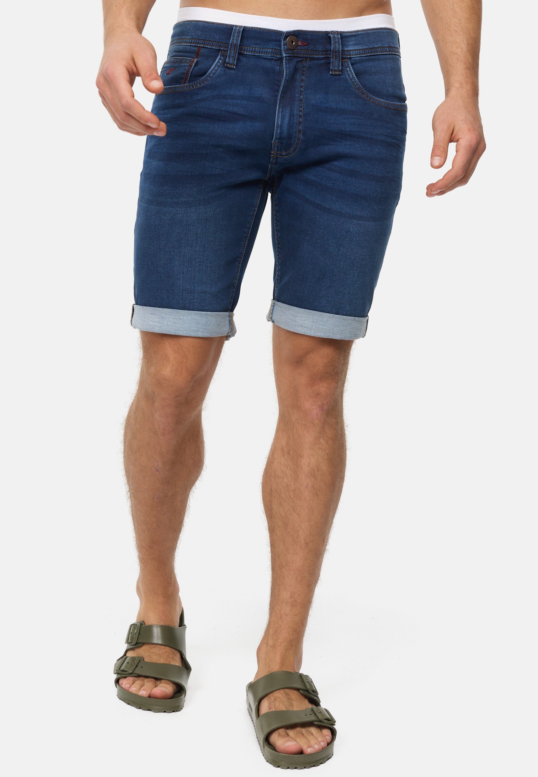 Indicode Jeansshorts INDelmare aus elastischer Baumwoll-Qualität günstig online kaufen