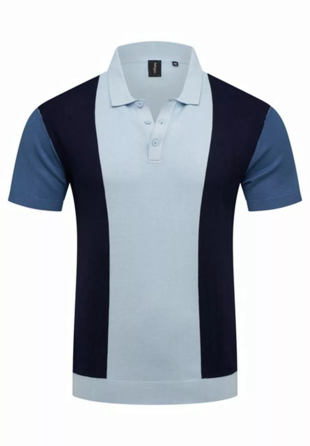 behype Poloshirt "KNIT POLO", mit Colour-Block-Design günstig online kaufen