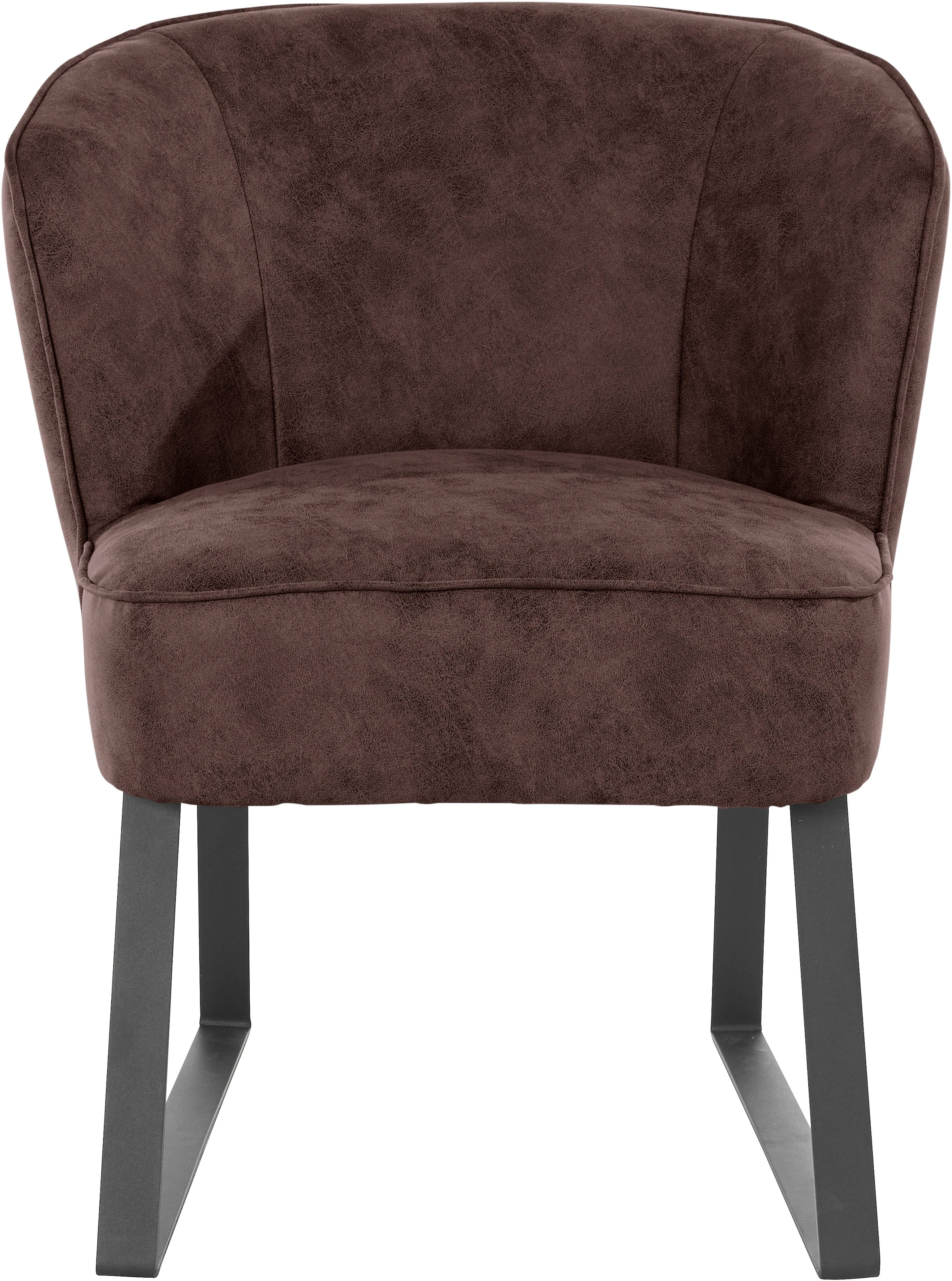 exxpo - sofa fashion Sessel "Americano, Loungesessel", mit Keder und Metall günstig online kaufen