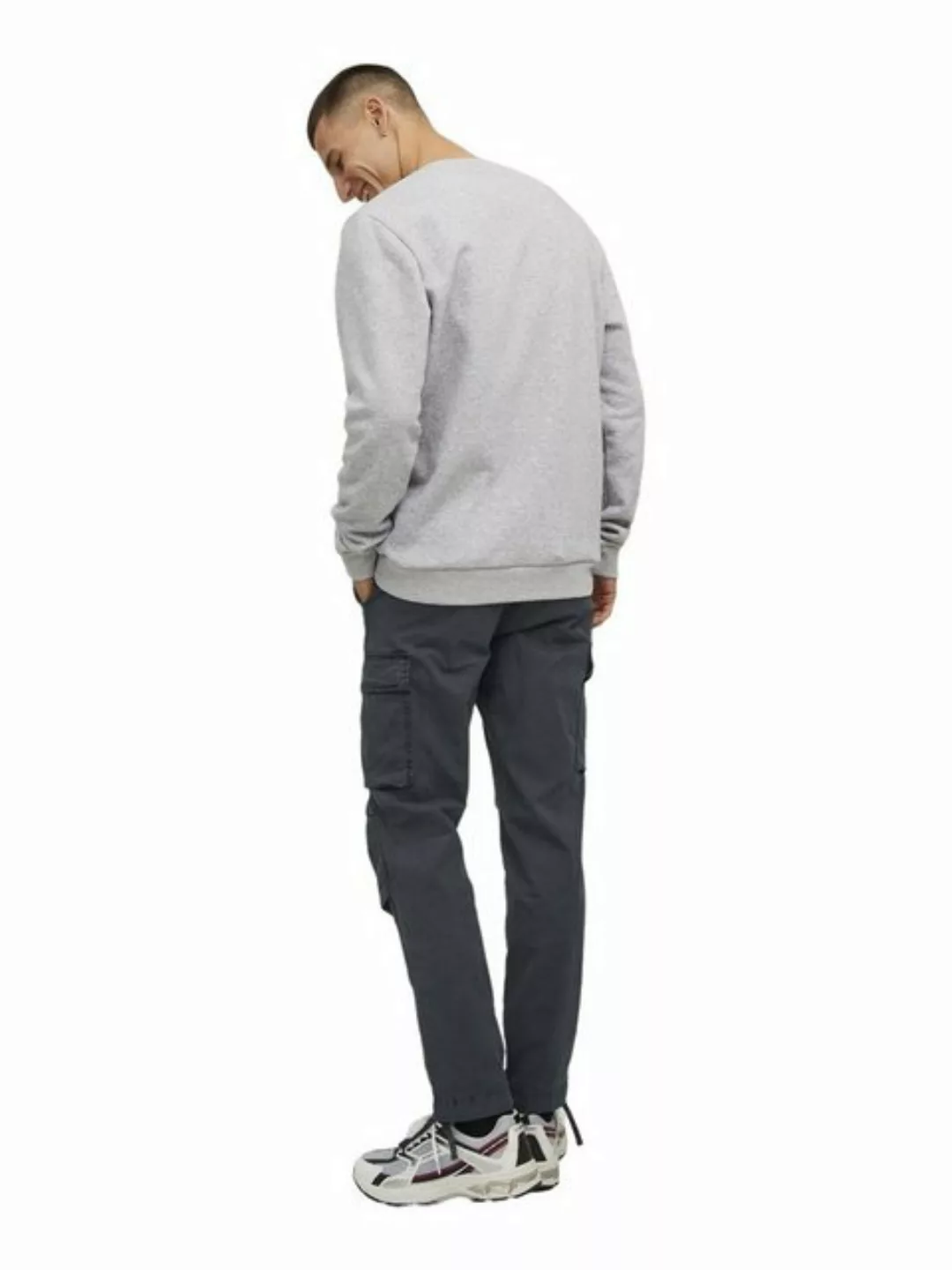 Jack & Jones Herren Cargohose JJPSTACE JJTUCKER -Tapered Fit - Grau Beige S günstig online kaufen