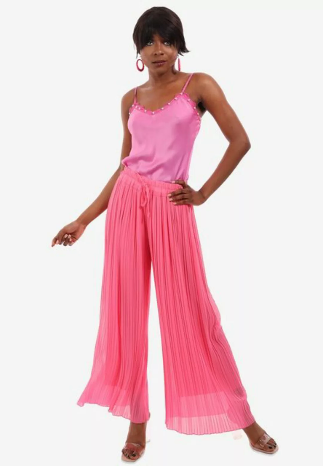 YC Fashion & Style Marlene-Hose Plissee Hose in Schlupfform mit Kordelzug, günstig online kaufen