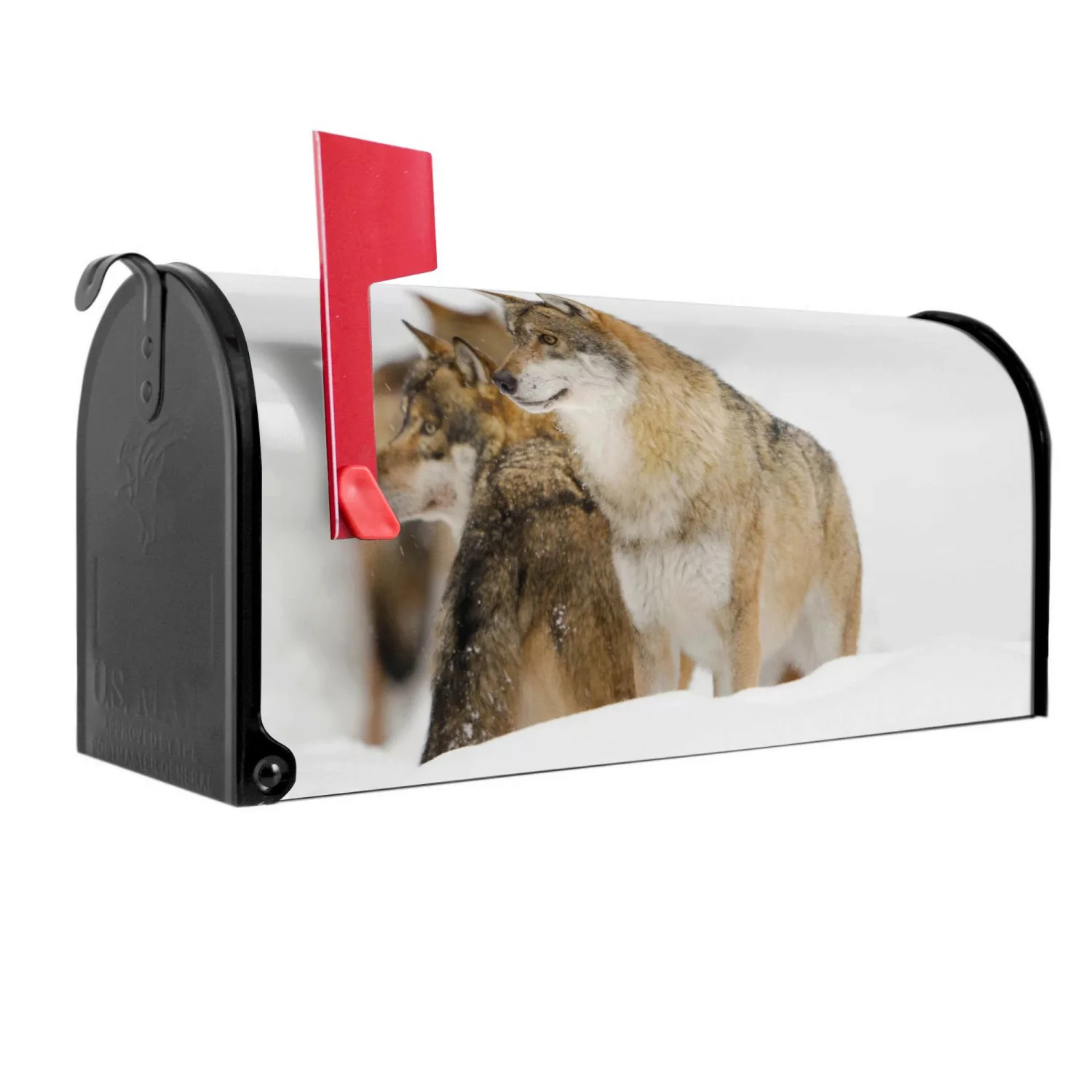 Banjado Amerikanischer Briefkasten Schwarz 48x22x16cm US Mailbox Letterbox günstig online kaufen