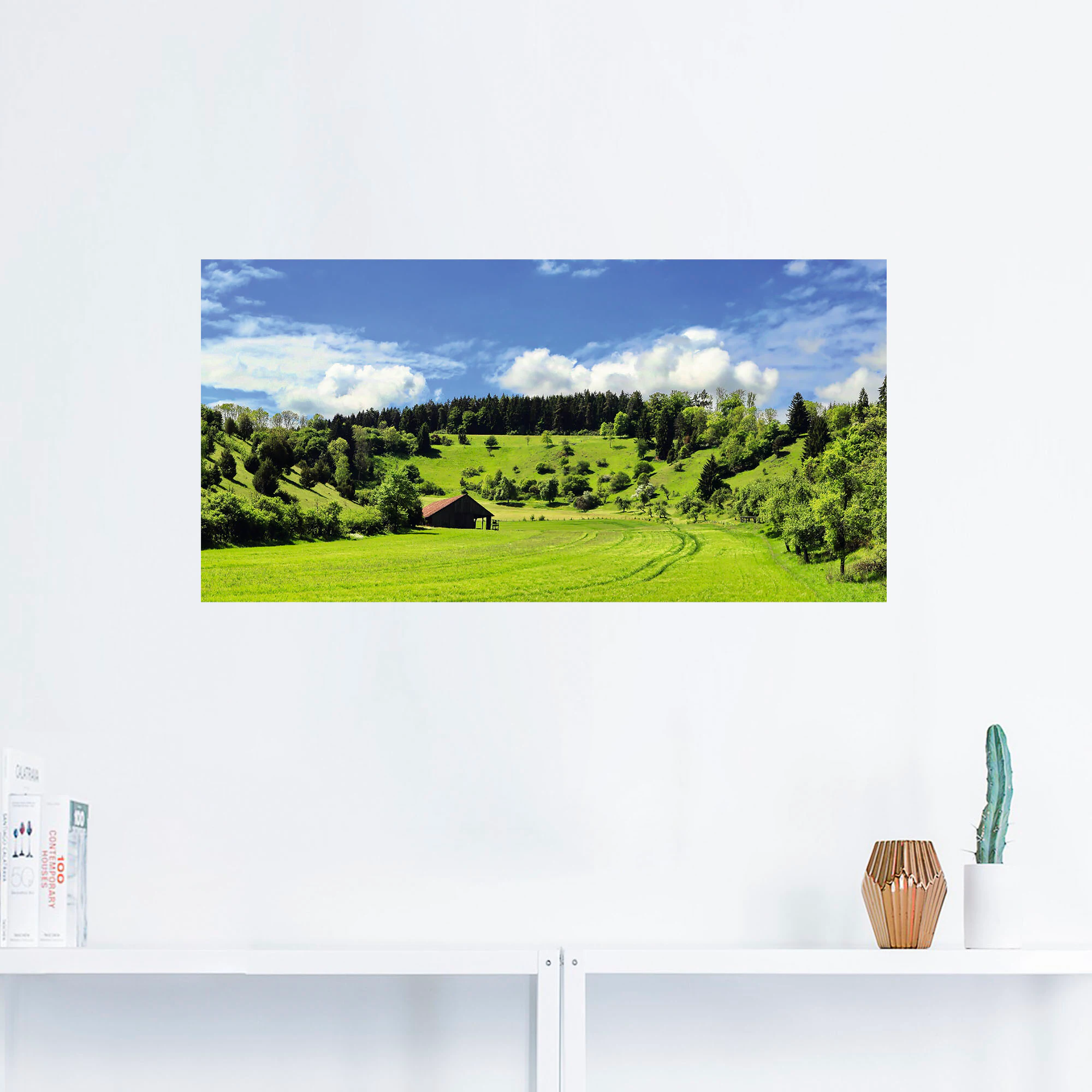 Artland Wandbild »Traumhafte Landschaft im Schwarzwald«, Wiesen & Baumbilde günstig online kaufen